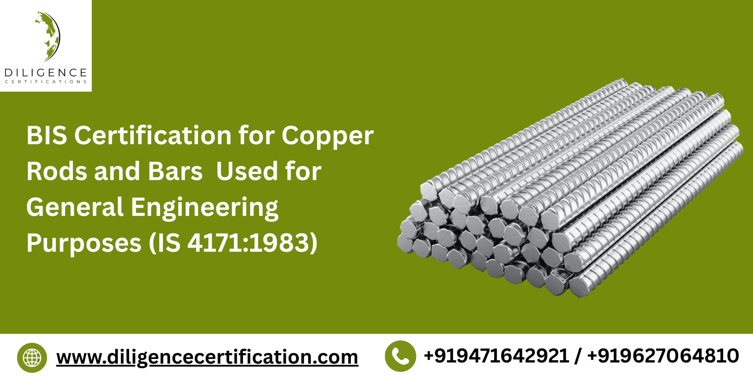 BIS certification for Copper Rods and Bars for Engineering Purposes IS 41711983