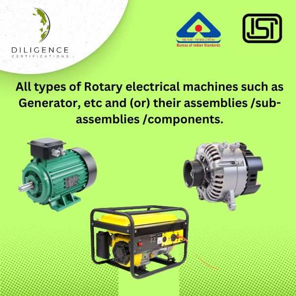 BIS Certification for Rotary Electrical Machines