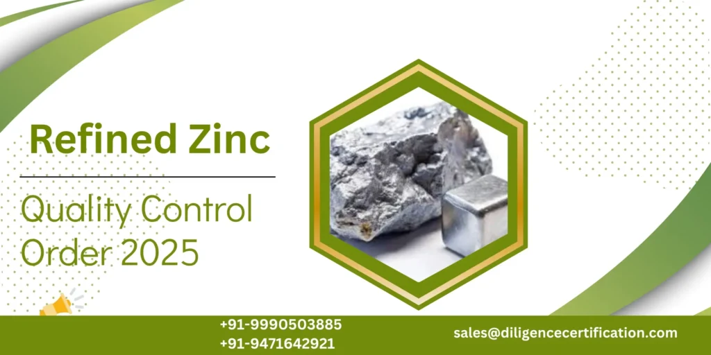 BIS certification for refined zinc