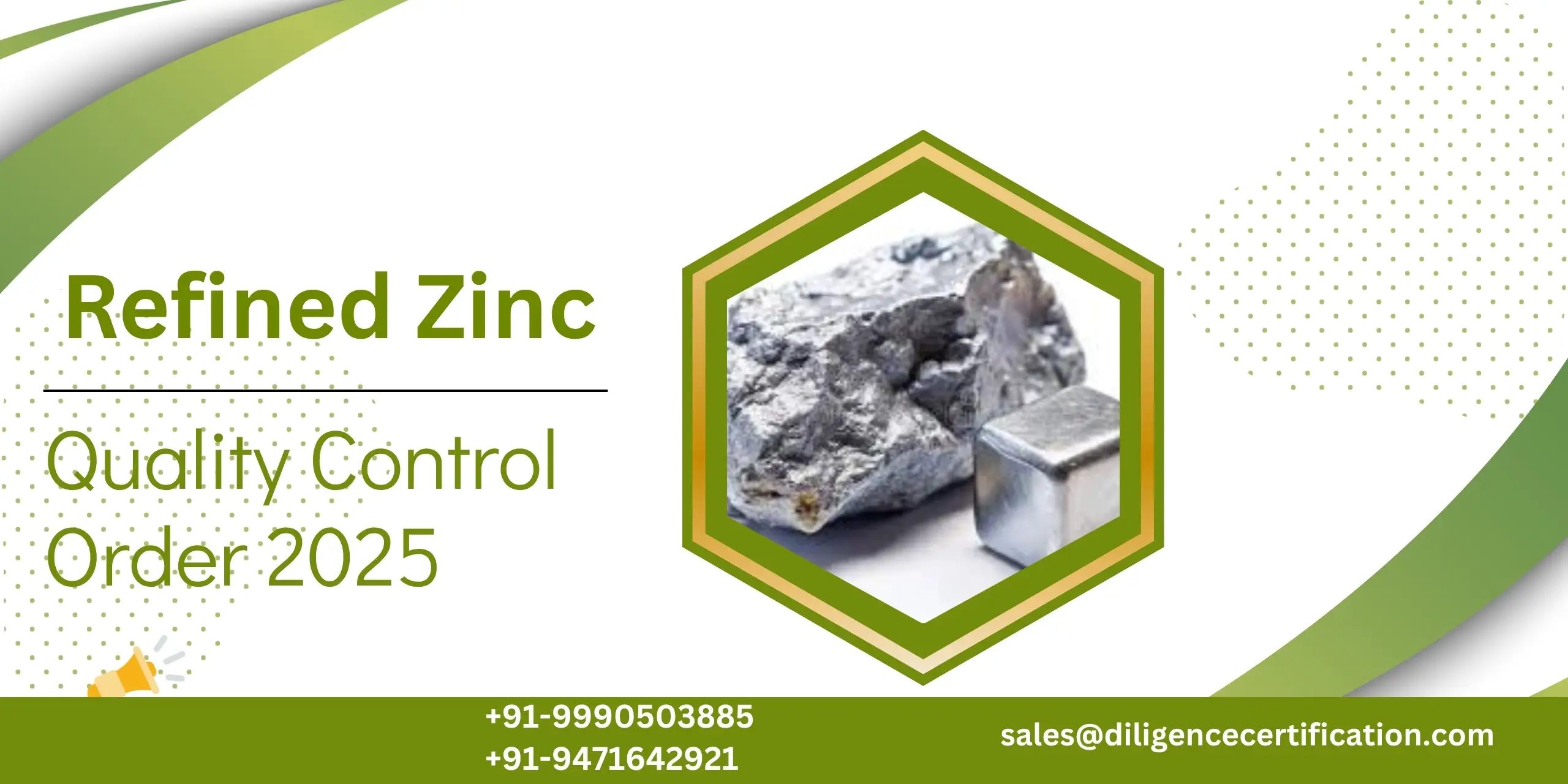 BIS certification for refined zinc
