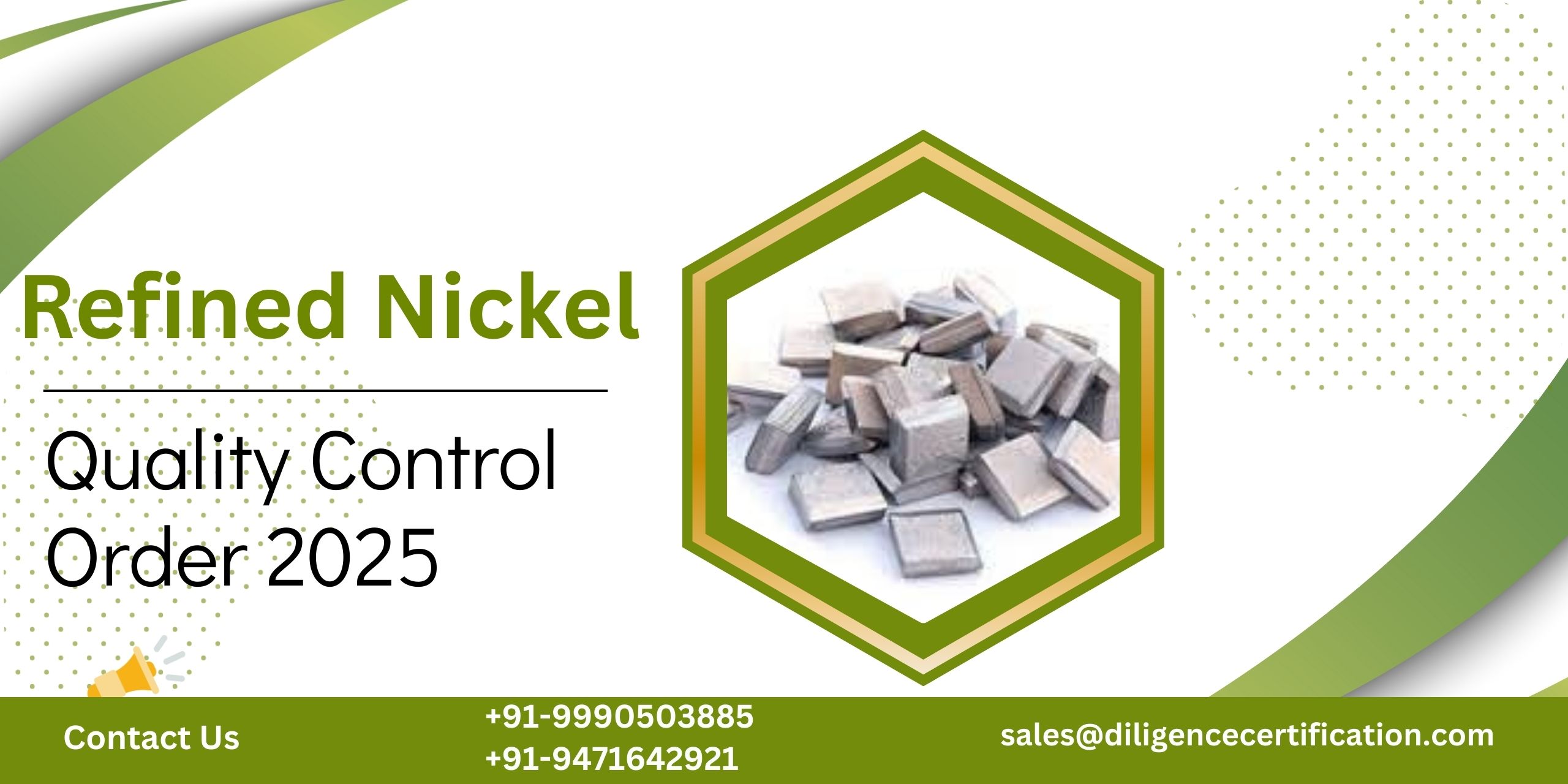 BIS Certification for Refined Nickel