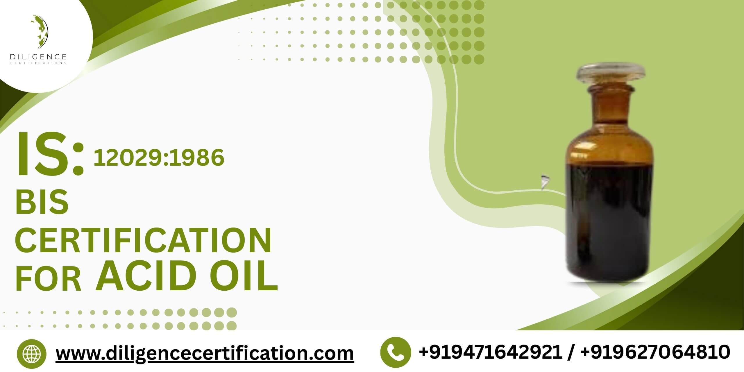 BIS Certification for Acid oil
