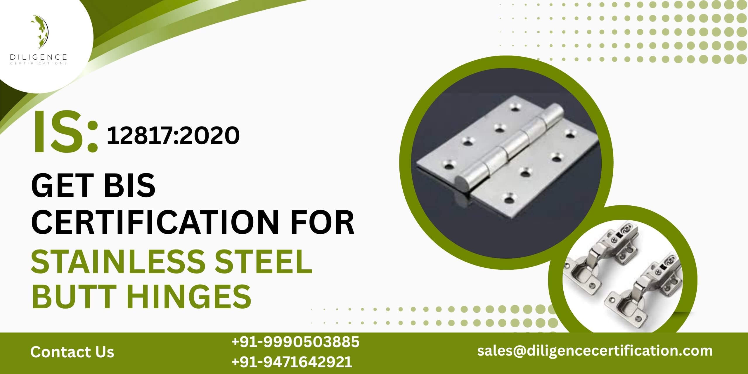 BIS for stainless steel butt hinges