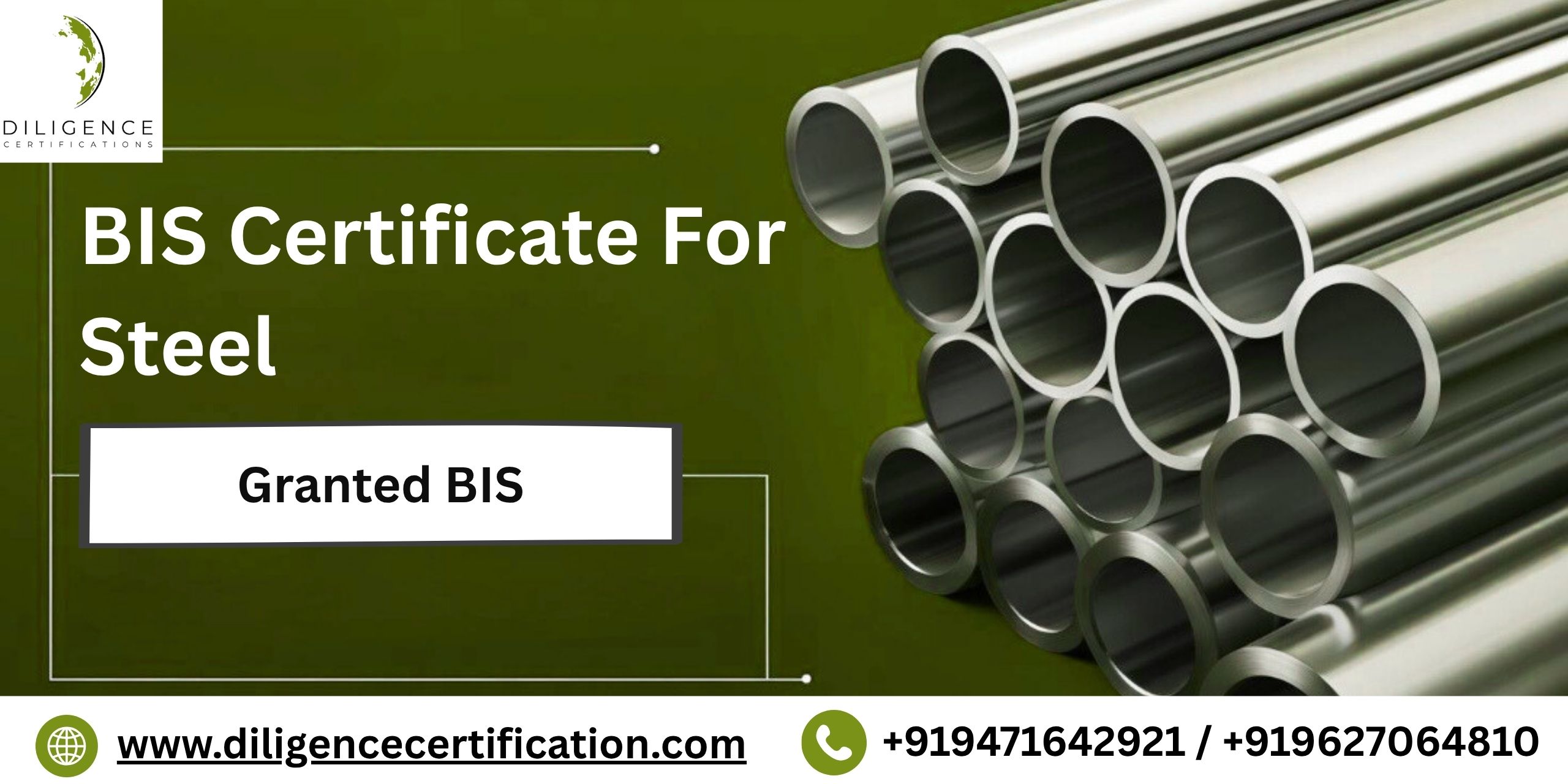BIS Certificate for Steel