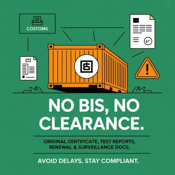 BIS For customs Clearance