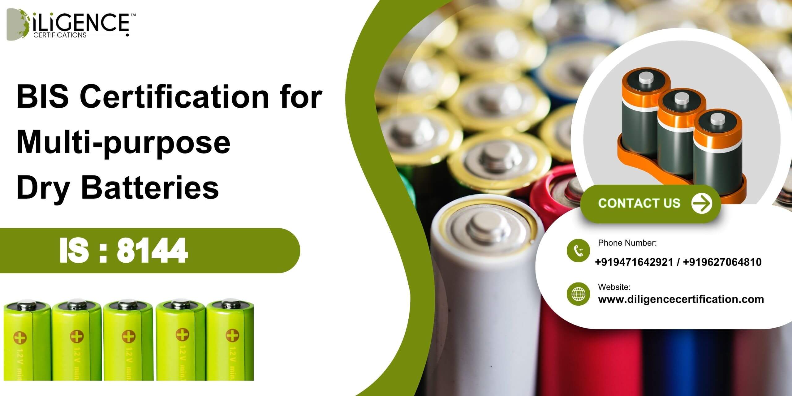 BIS Certification for Dry Batteries