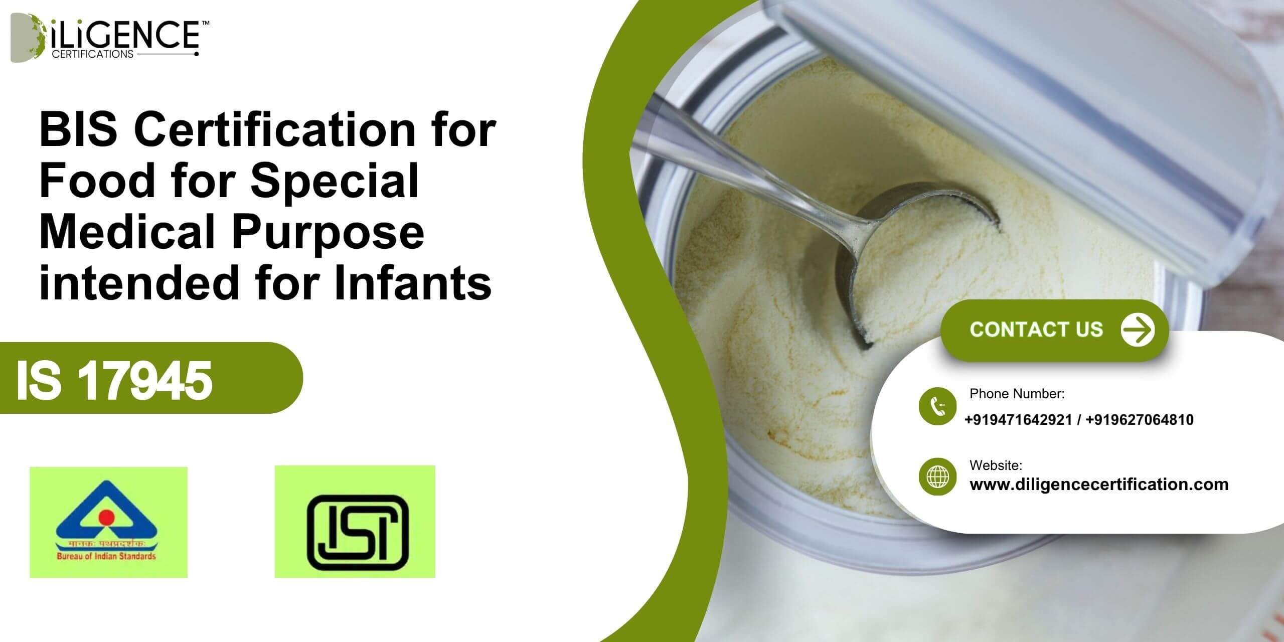 BIS Certification for Food for Special Medical Purpose intended for Infants
