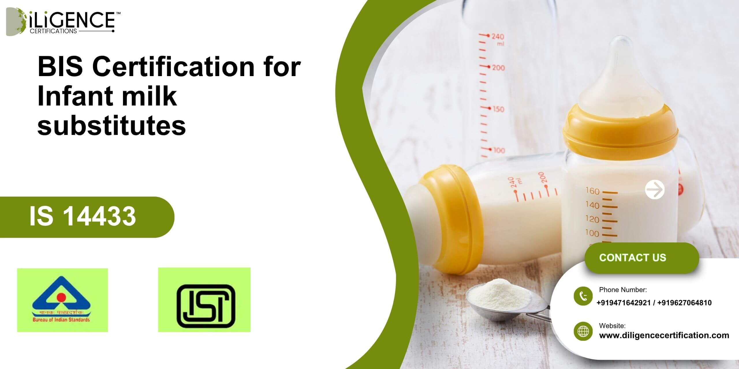 BIS Certification for Infant milk substitutes