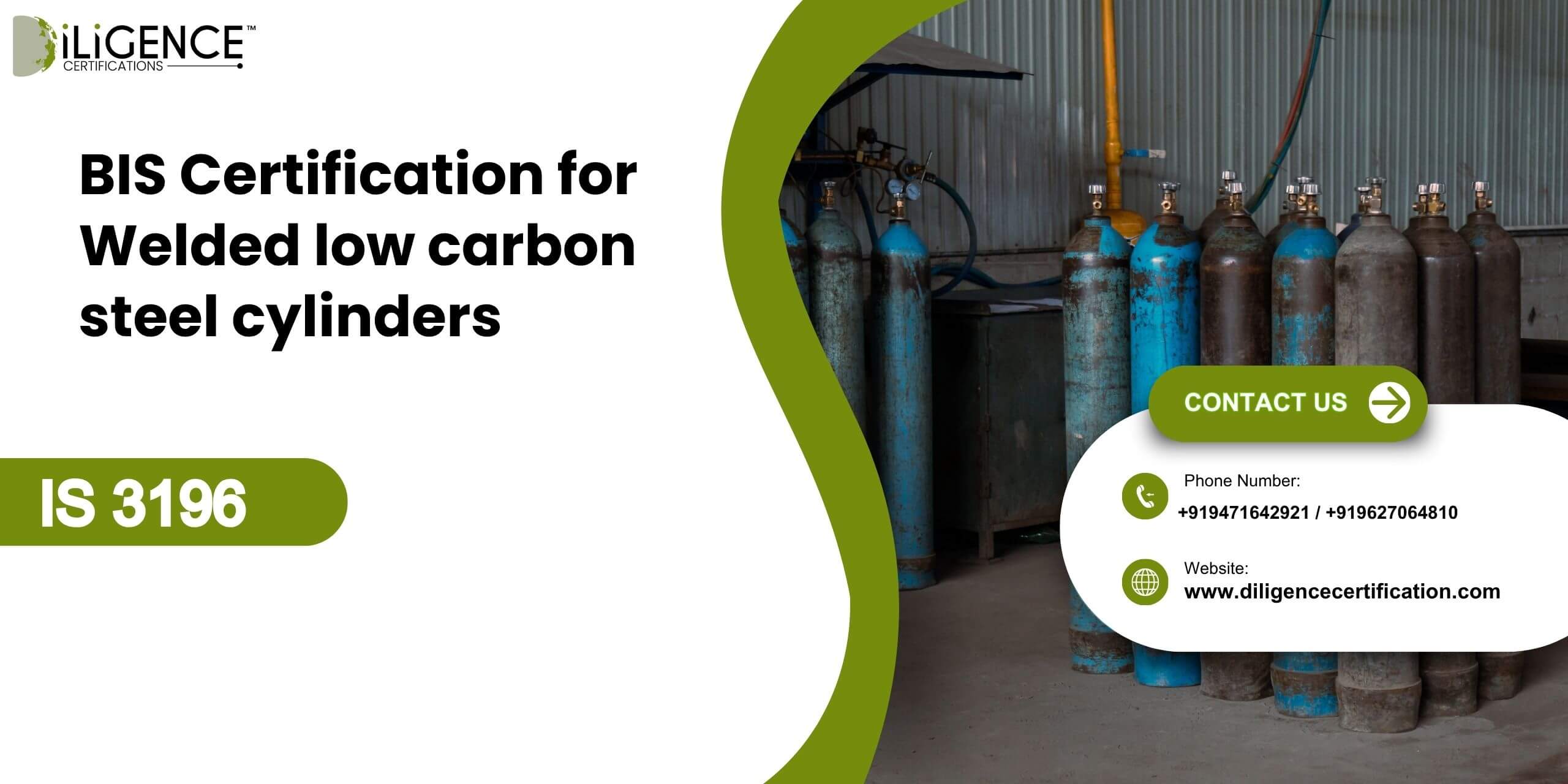 BIS Certification for Welded low carbon steel cylinders