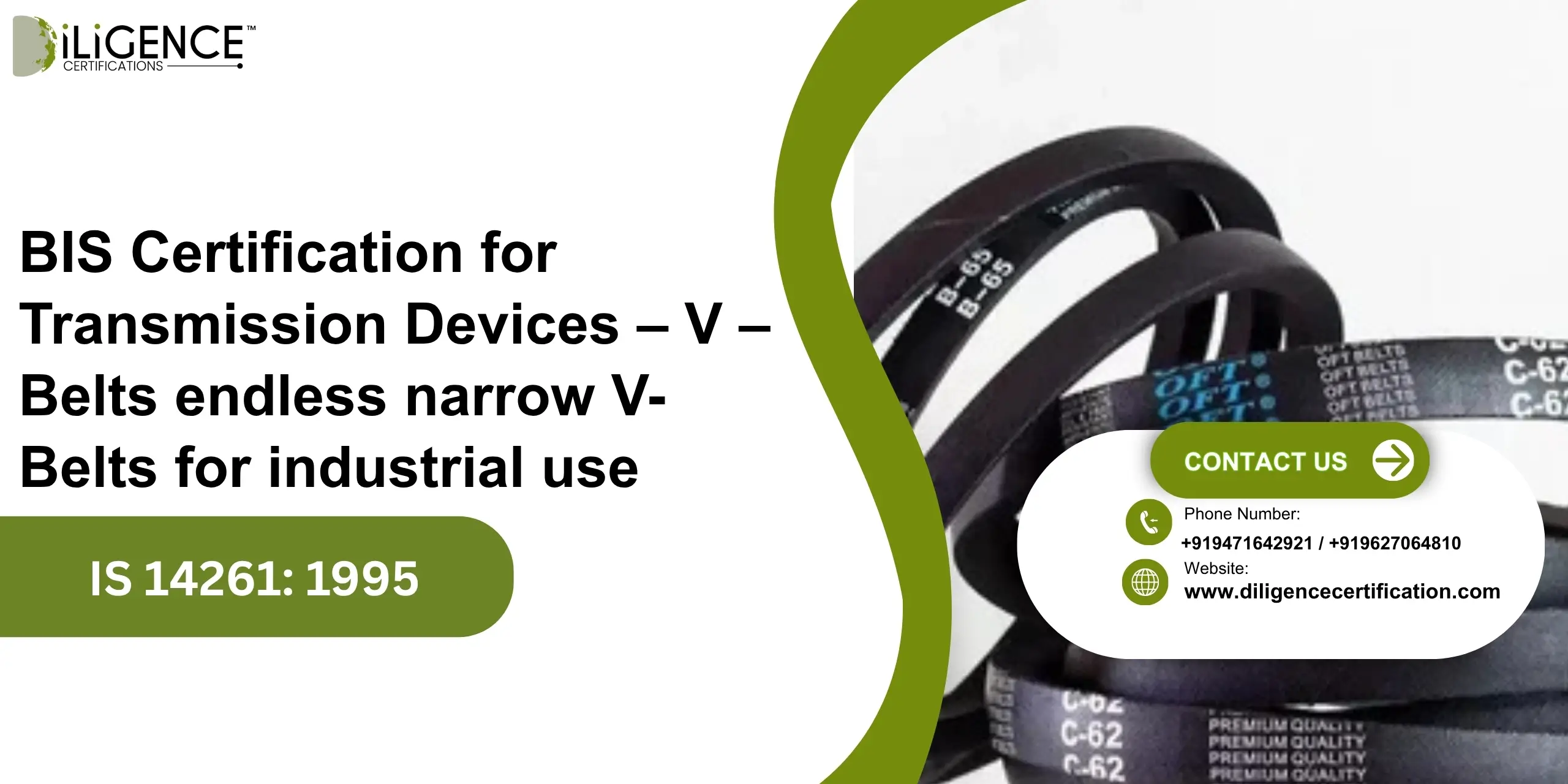BIS Certification for V-belts