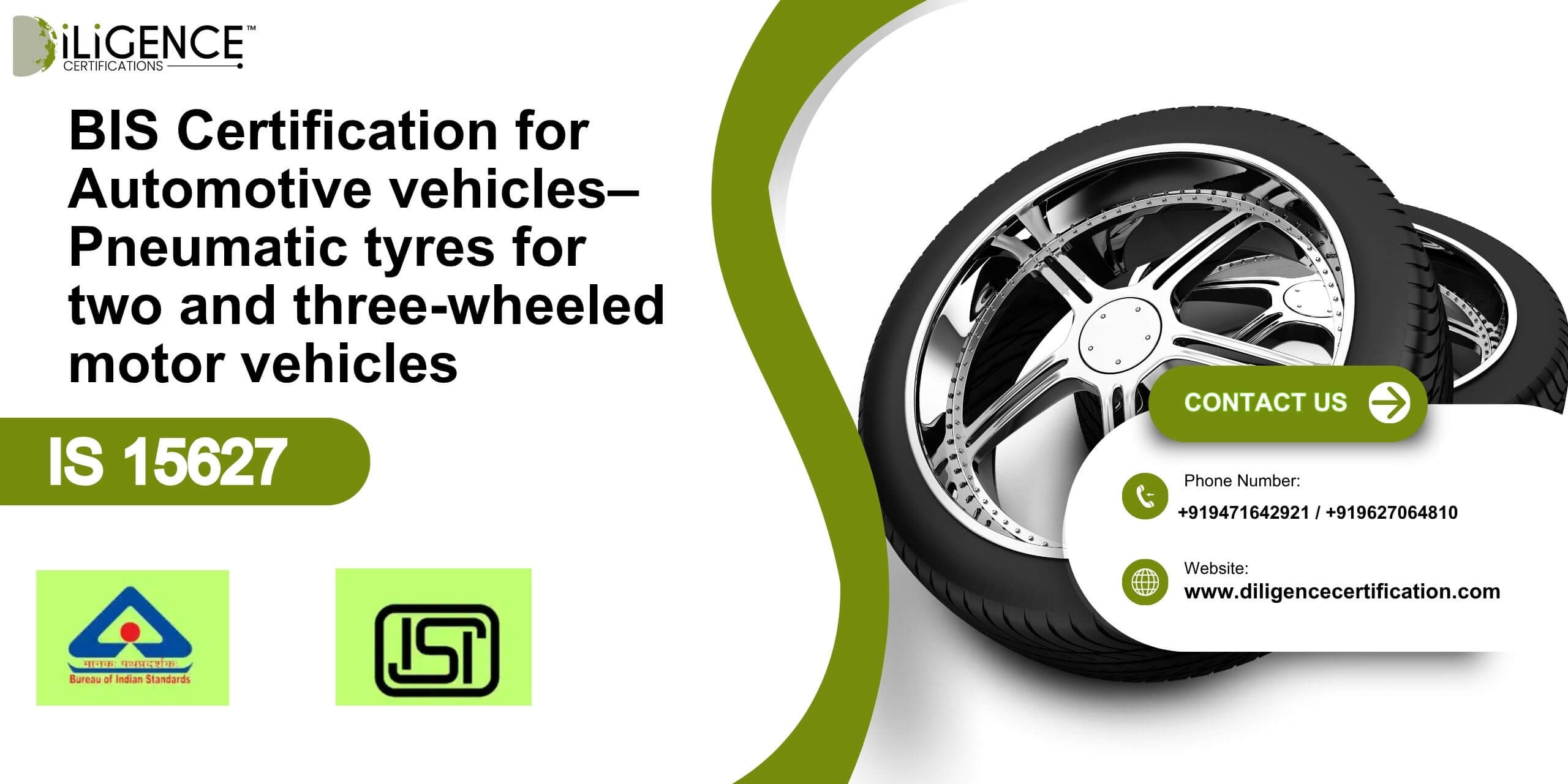 BIS Certification for Automotive vehicles– Pneumatic tyres for two and three-wheeled motor vehicles