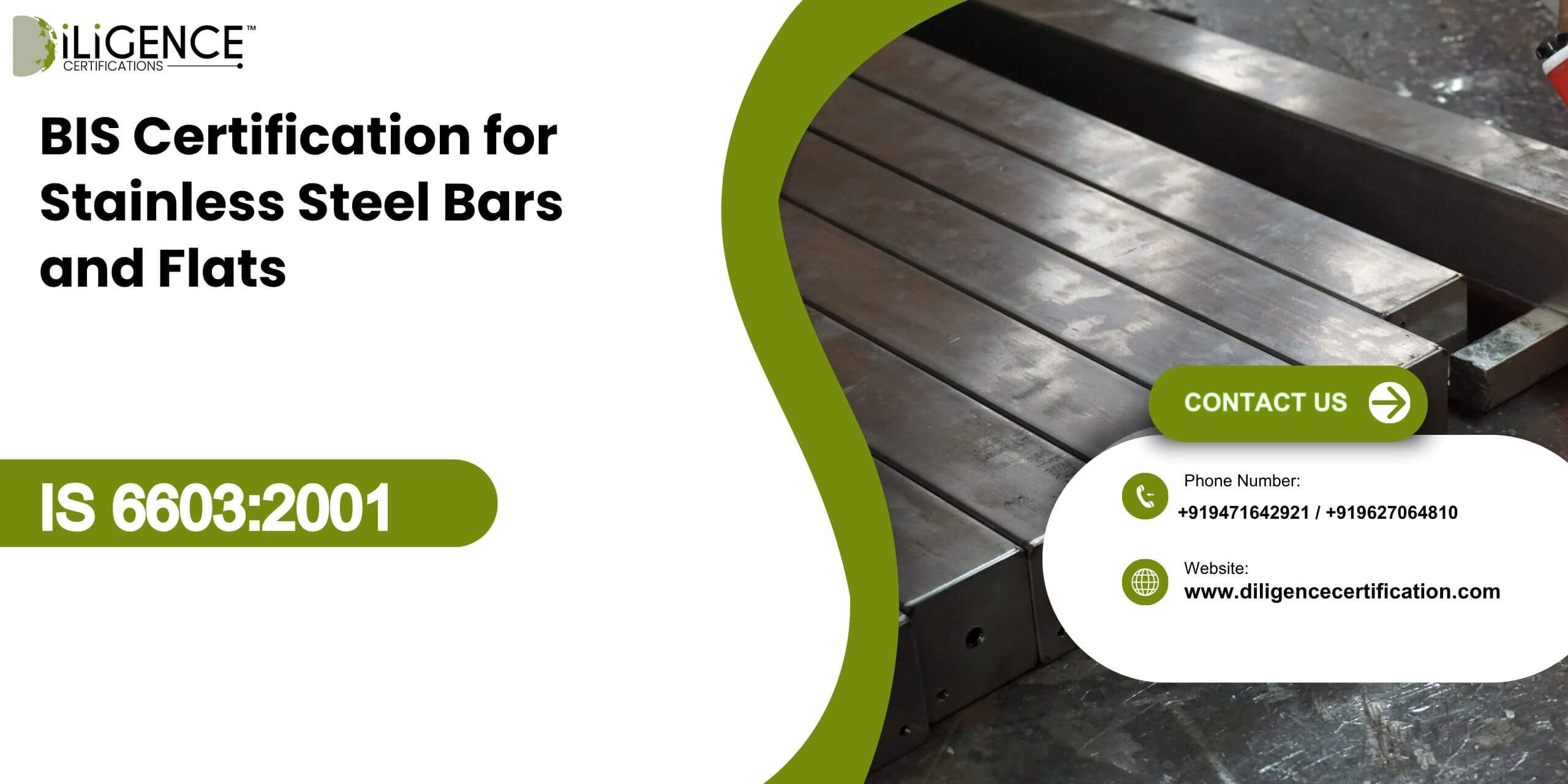 BIS Certification for Stainless Steel Bars and Flats IS 66032001