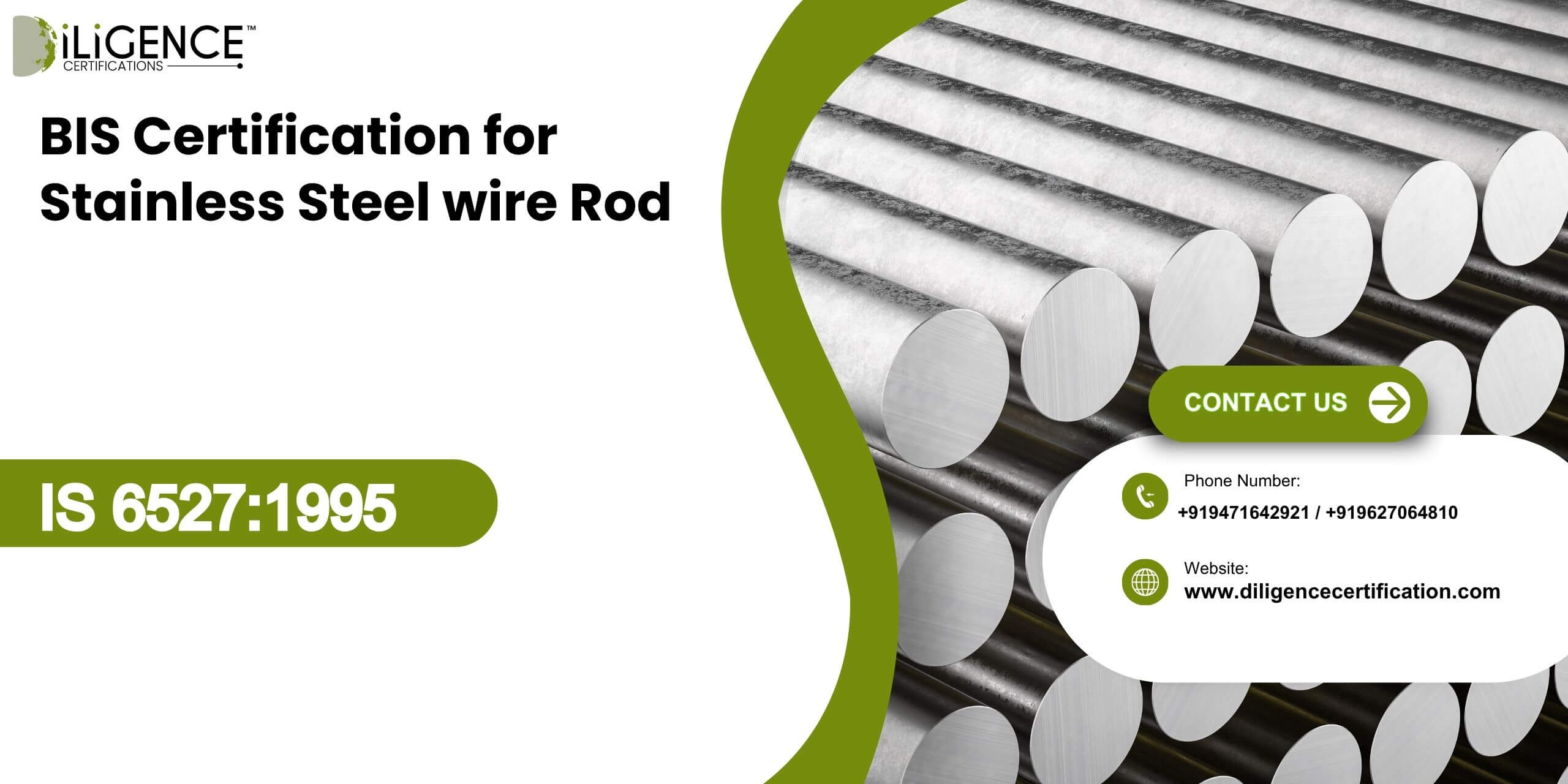 BIS Certification for Stainless Steel wire Rod under IS 65271995