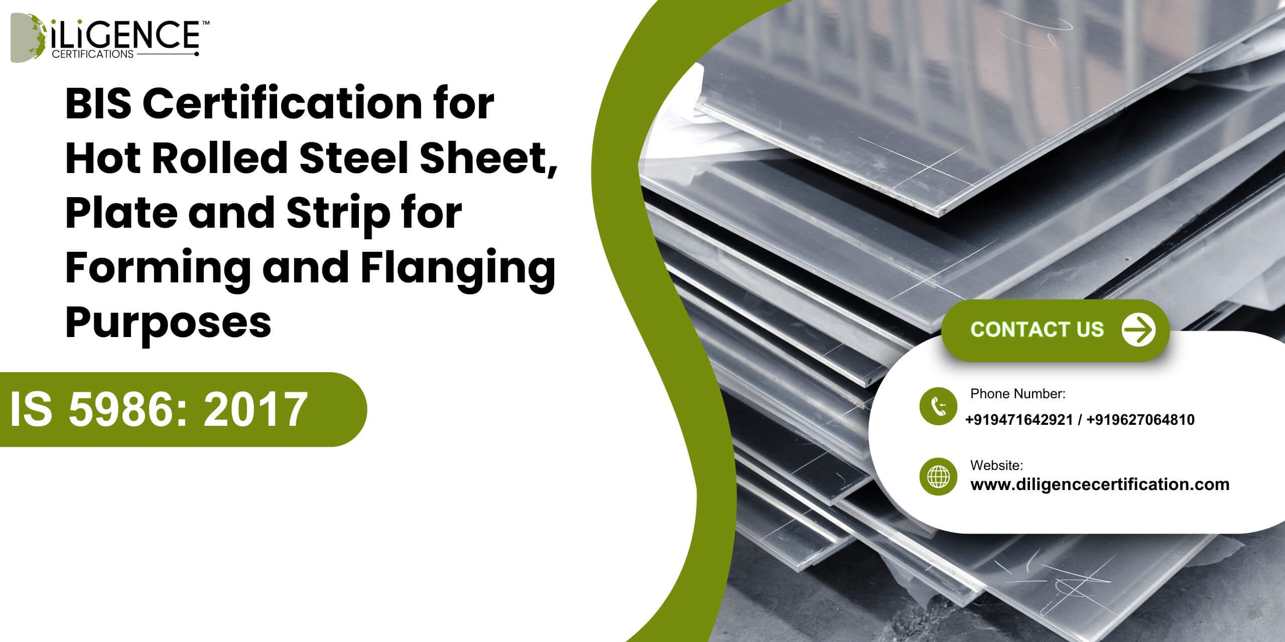 BIS Certification for Hot Rolled Steel Sheet, Plate and Strip for Forming and Flanging Purposes — Specification under IS 5986: 2017