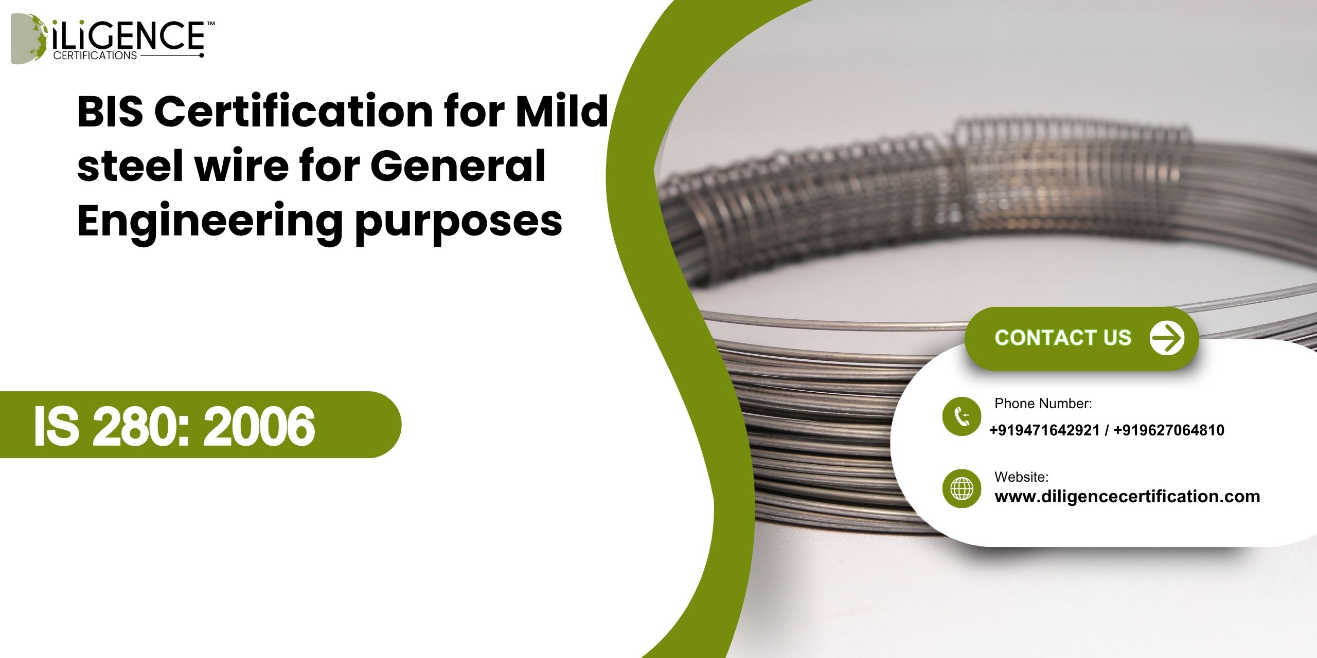 BIS Certification for Mild steel wire for General Engineering purposes