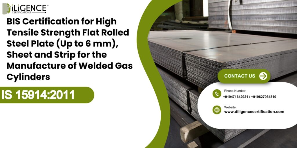 High Tensile Strength Flat Rolled Steel Plate (Up to 6 mm), Sheet and Strip for the Manufacture of Welded Gas Cylinders