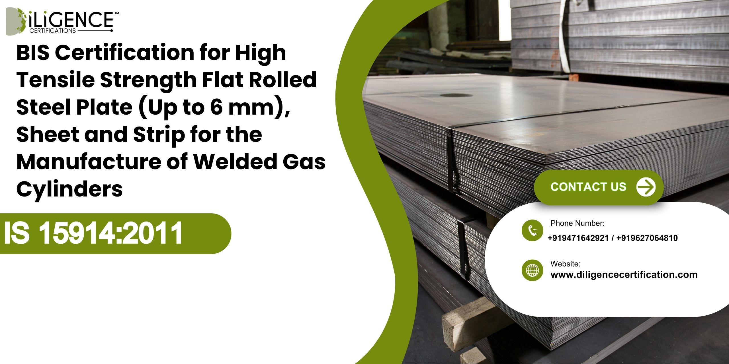High Tensile Strength Flat Rolled Steel Plate (Up to 6 mm), Sheet and Strip for the Manufacture of Welded Gas Cylinders