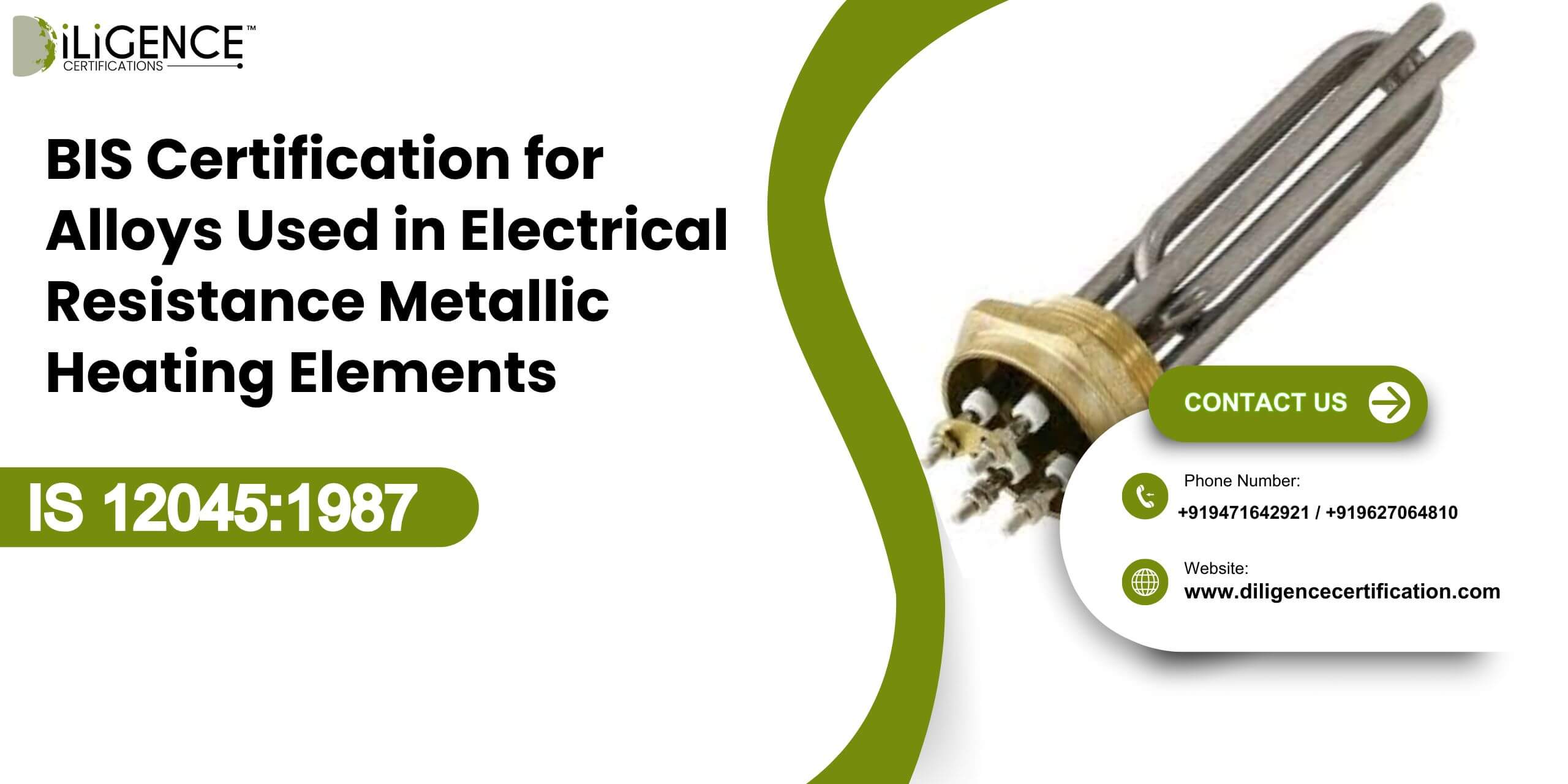 BIS Certification for Alloys Used in Electrical Resistance Metallic Heating Elements IS 12045:1987