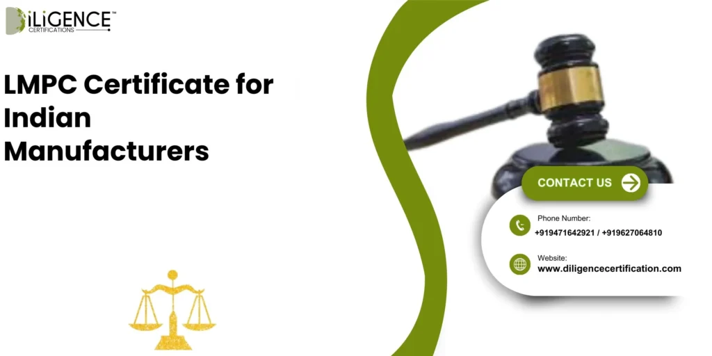 LMPC Certificate for Indian Manufacturers