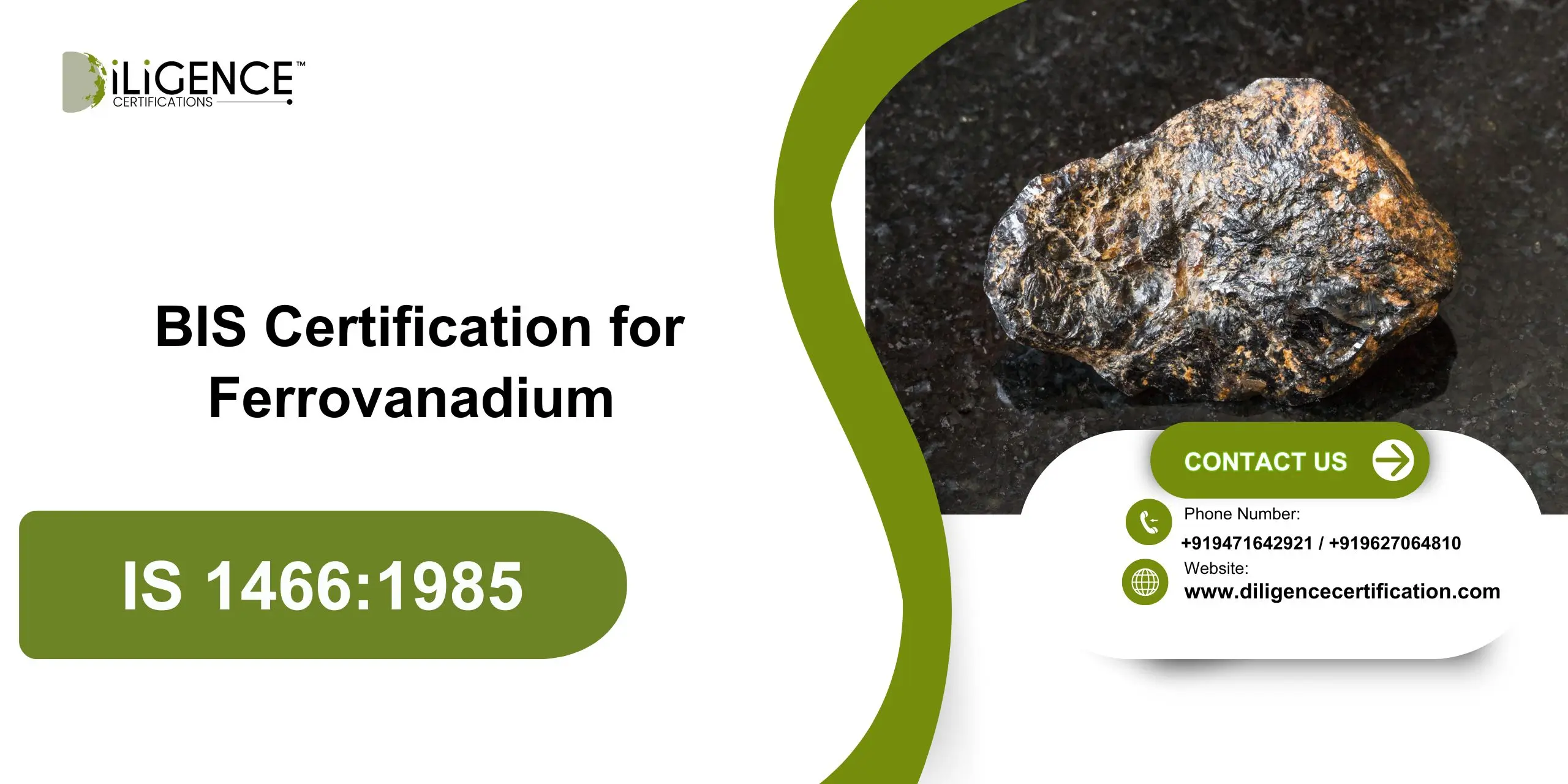 BIS Certification for Ferrovanadium