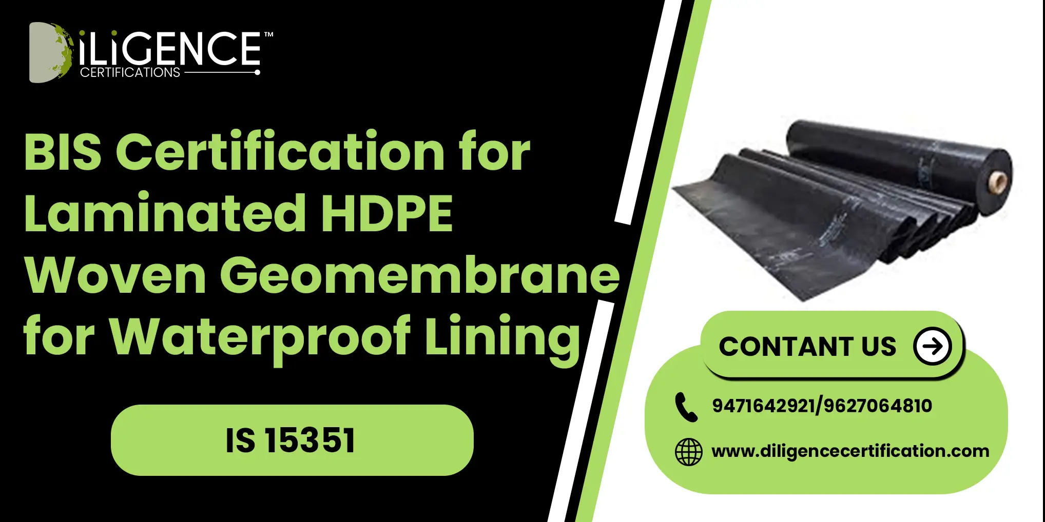 Laminated HDPE Woven Geomembrane