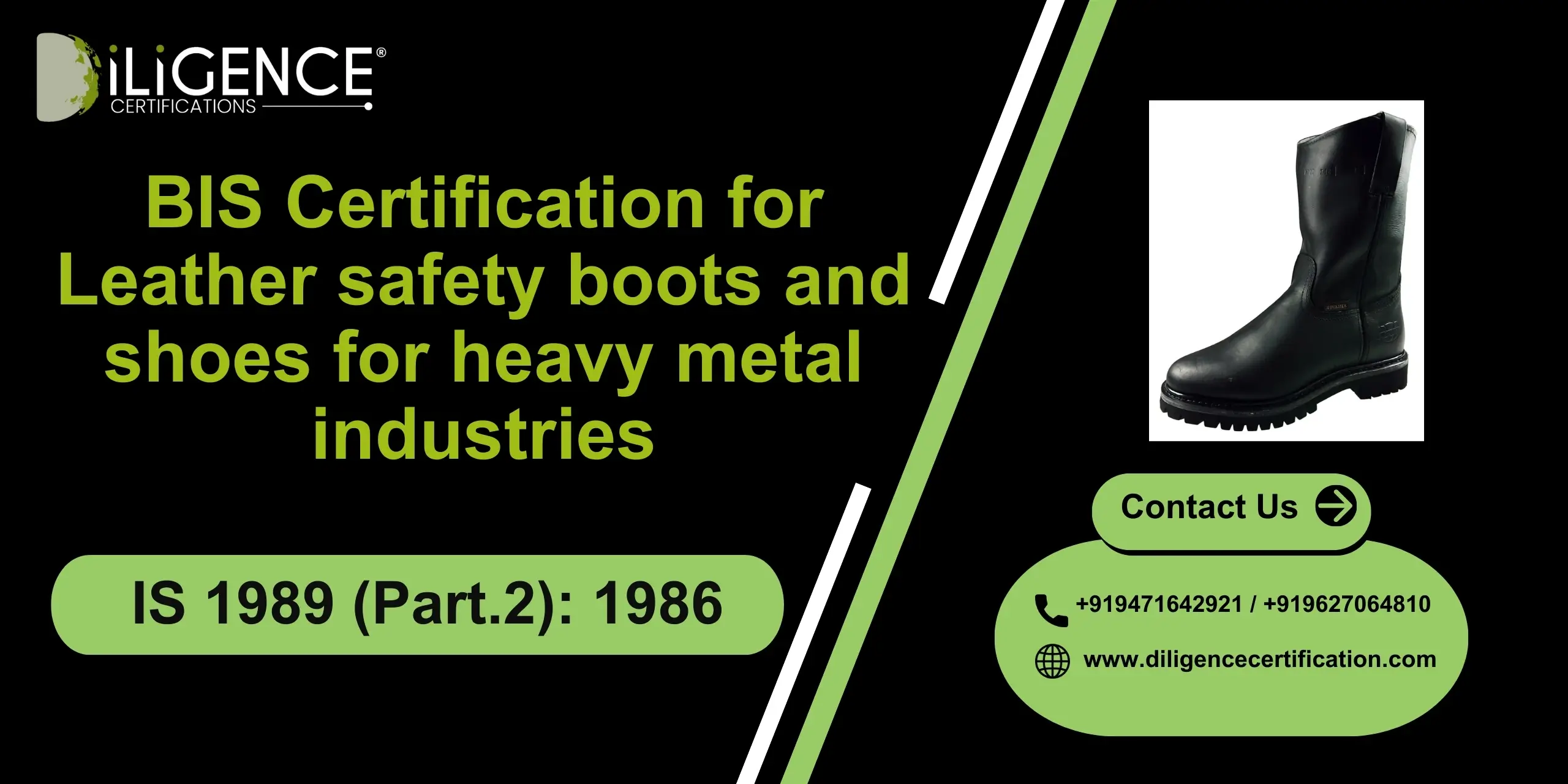 Leather safety boots and shoes