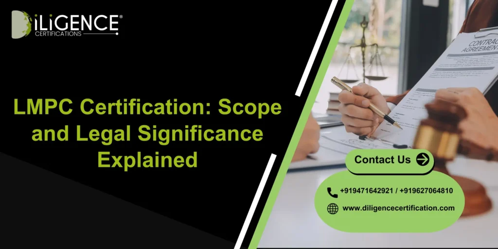 LMPC Certification Scope and Legal
