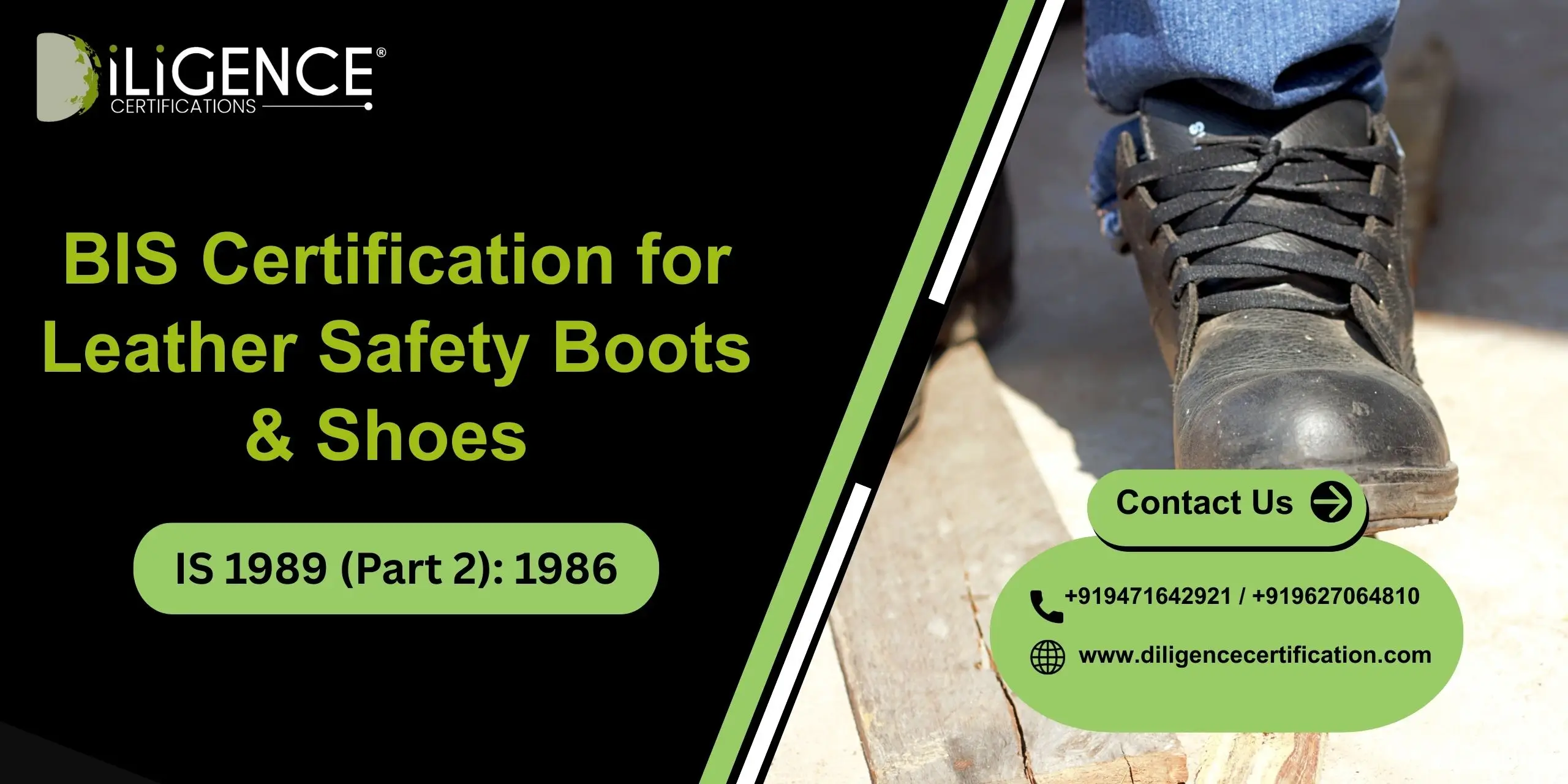 BIS for Leather Safety Boots & Shoe