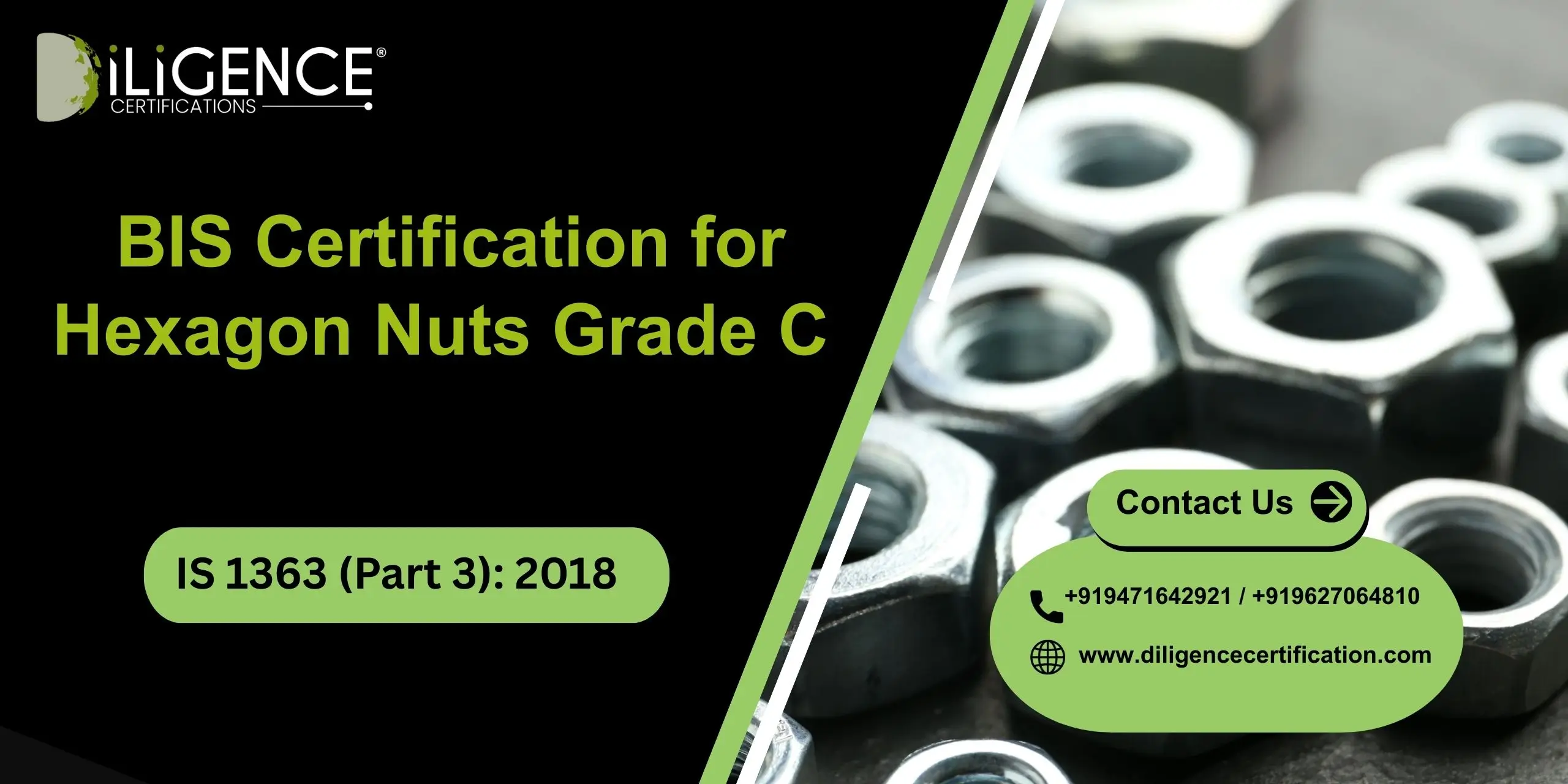 BIS for Hexagon Nuts Grade C
