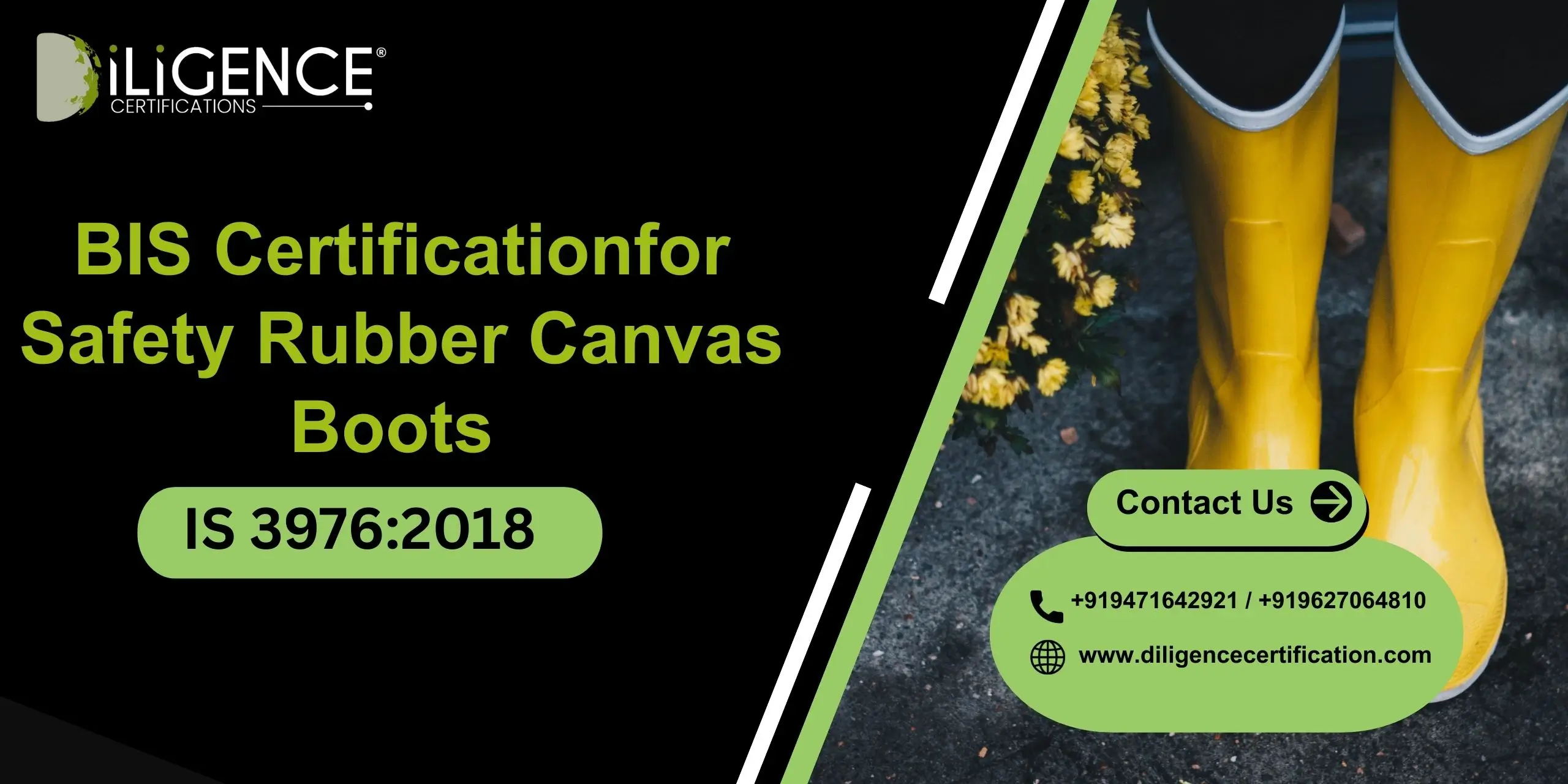 BIS for Safety Rubber Canvas Boots