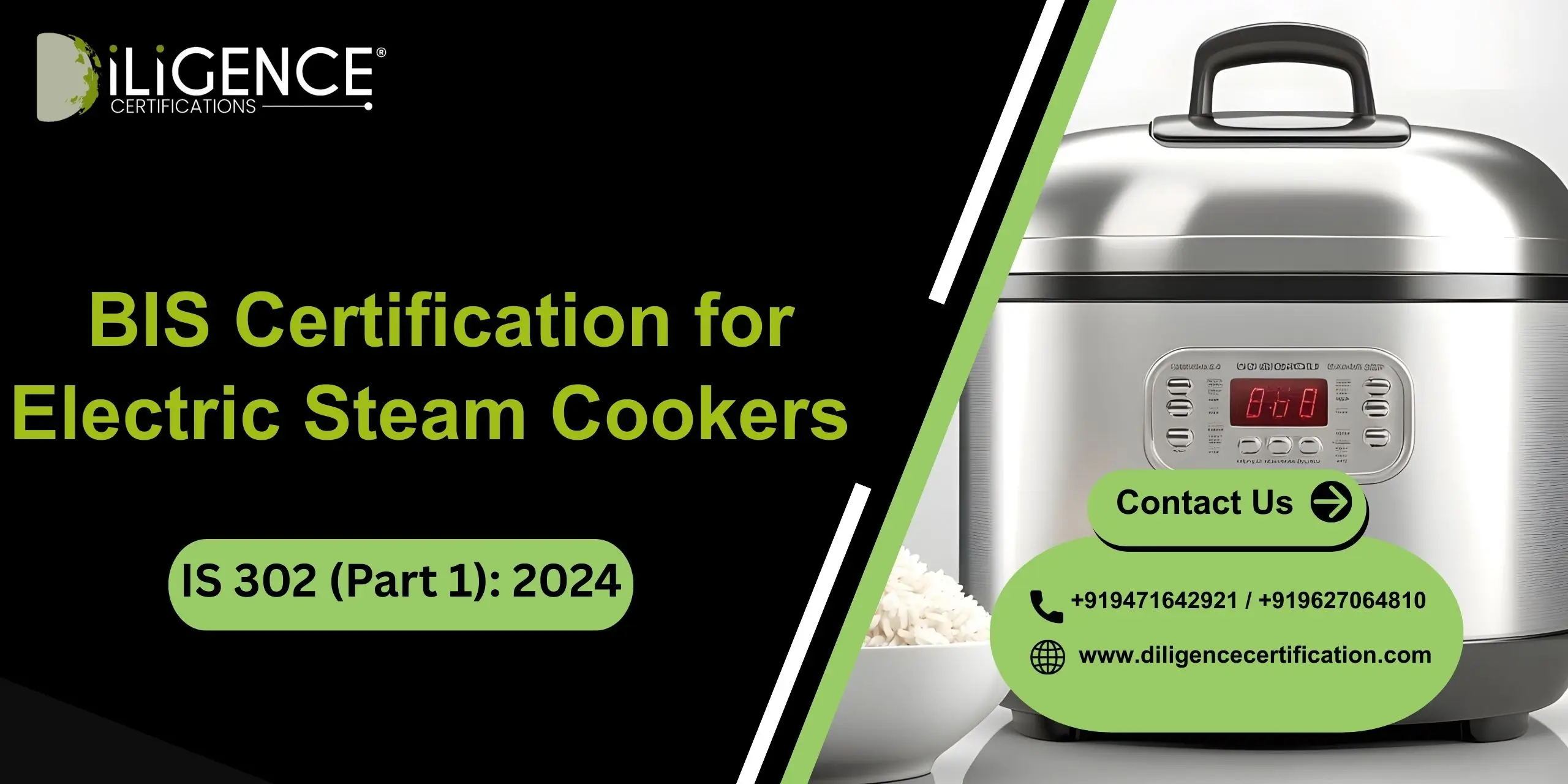 BIS for Electric Steam Cookers