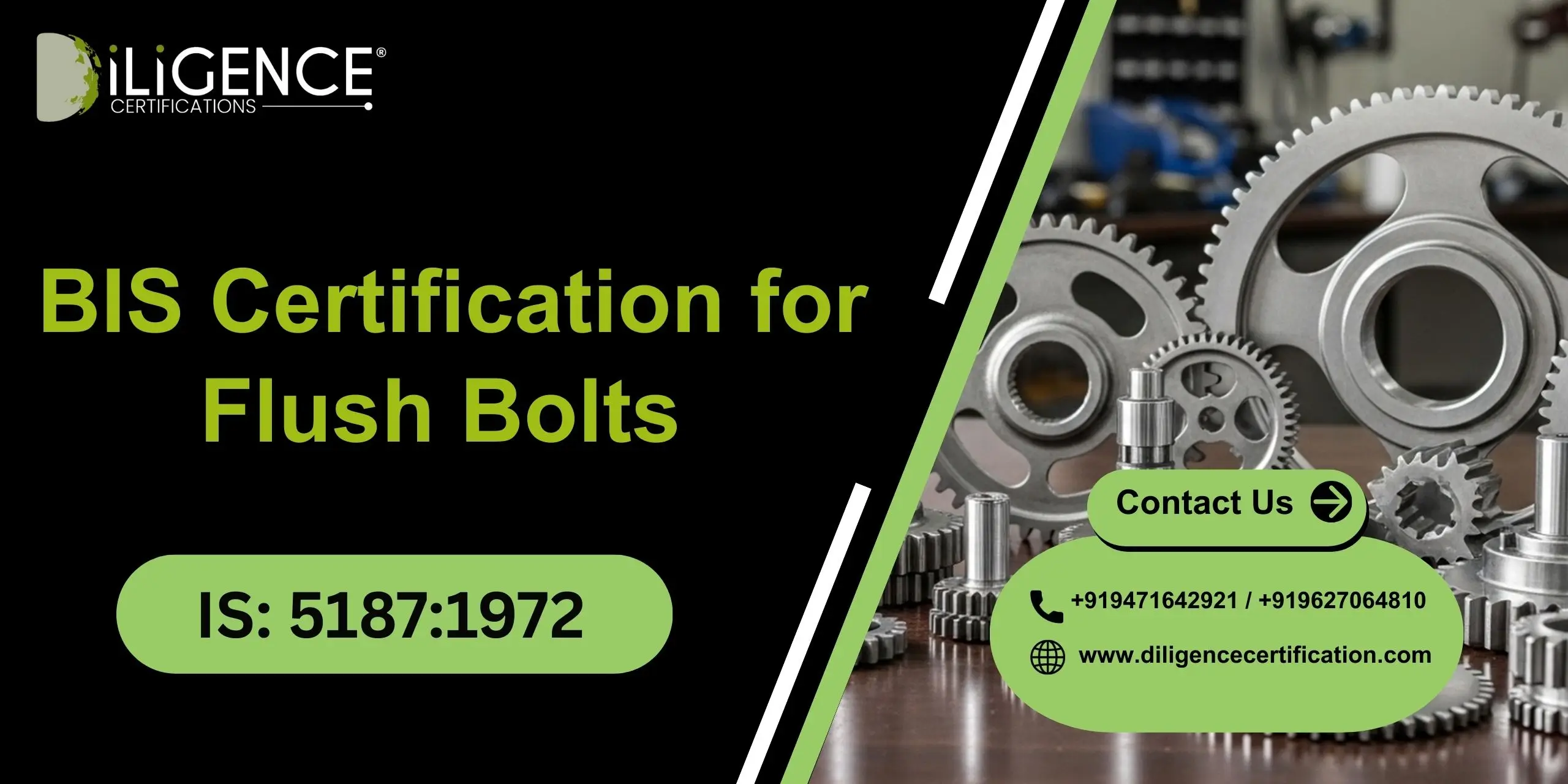 BIS Certification for Flush Bolts