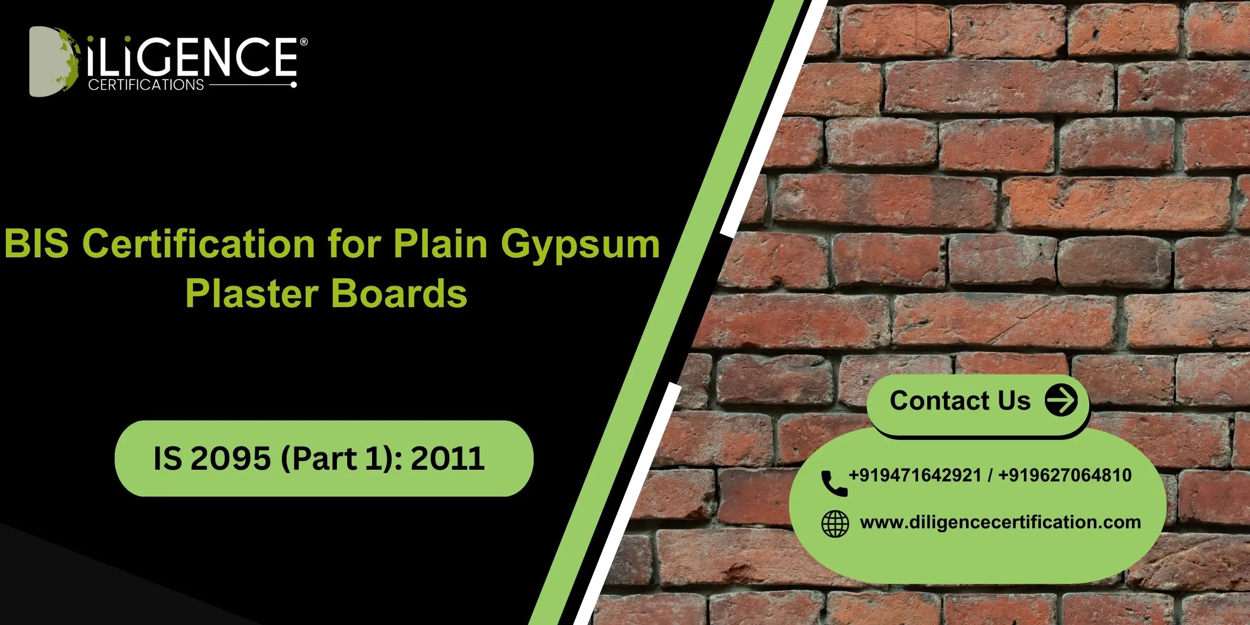 BIS for Plain Gypsum Plaster Boards