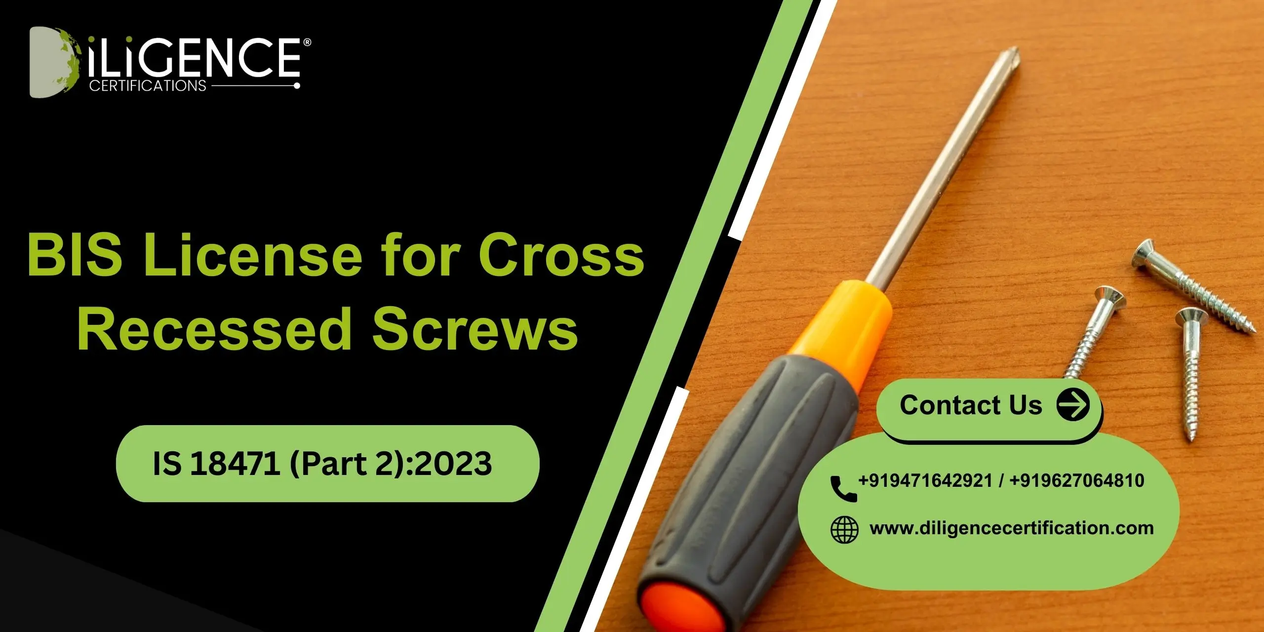 BIS for Cross Recessed Screws