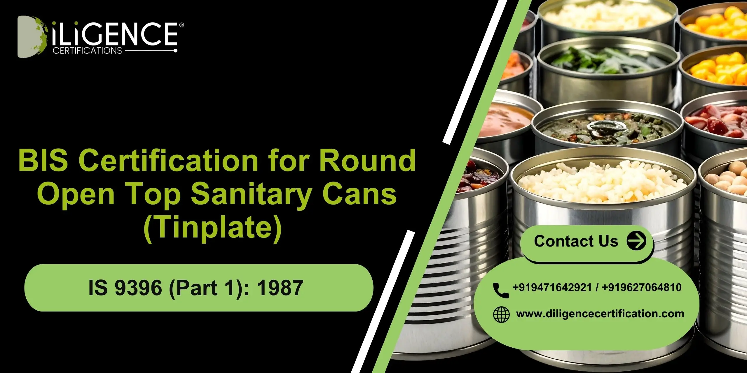 BIS for Tinplate Food Cans