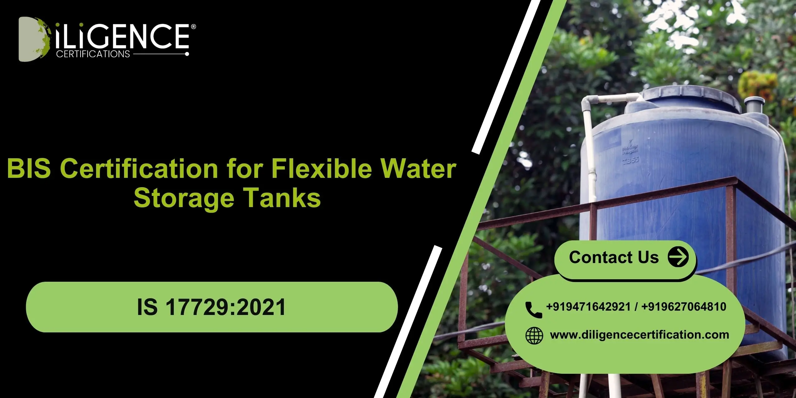 BIS for Flexible Water Storage Tank