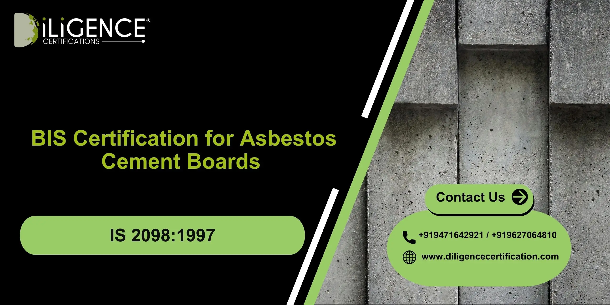 BIS for Asbestos Cement Boards