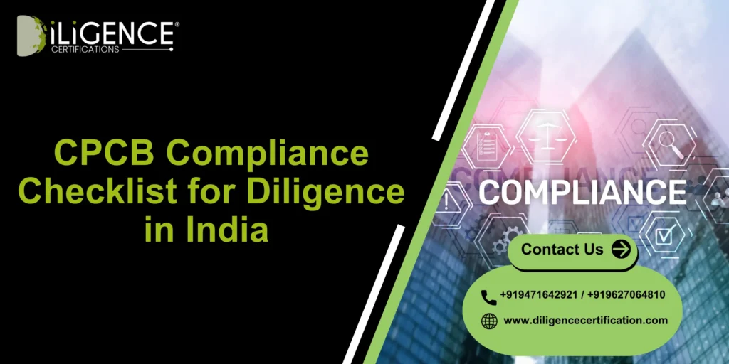 CPCB Compliance Checklist for Diligence in India 