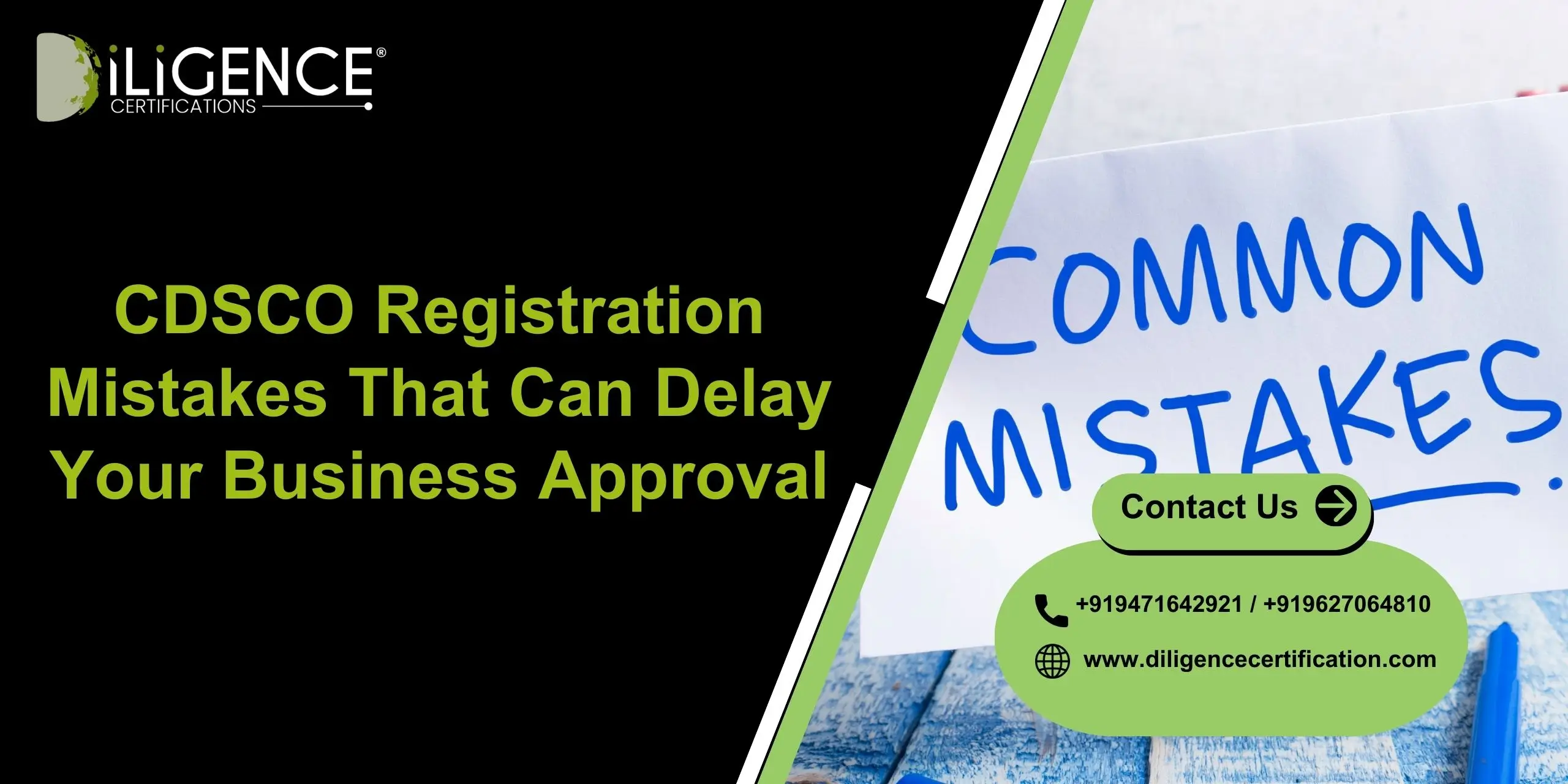 CDSCO Registration Mistakes