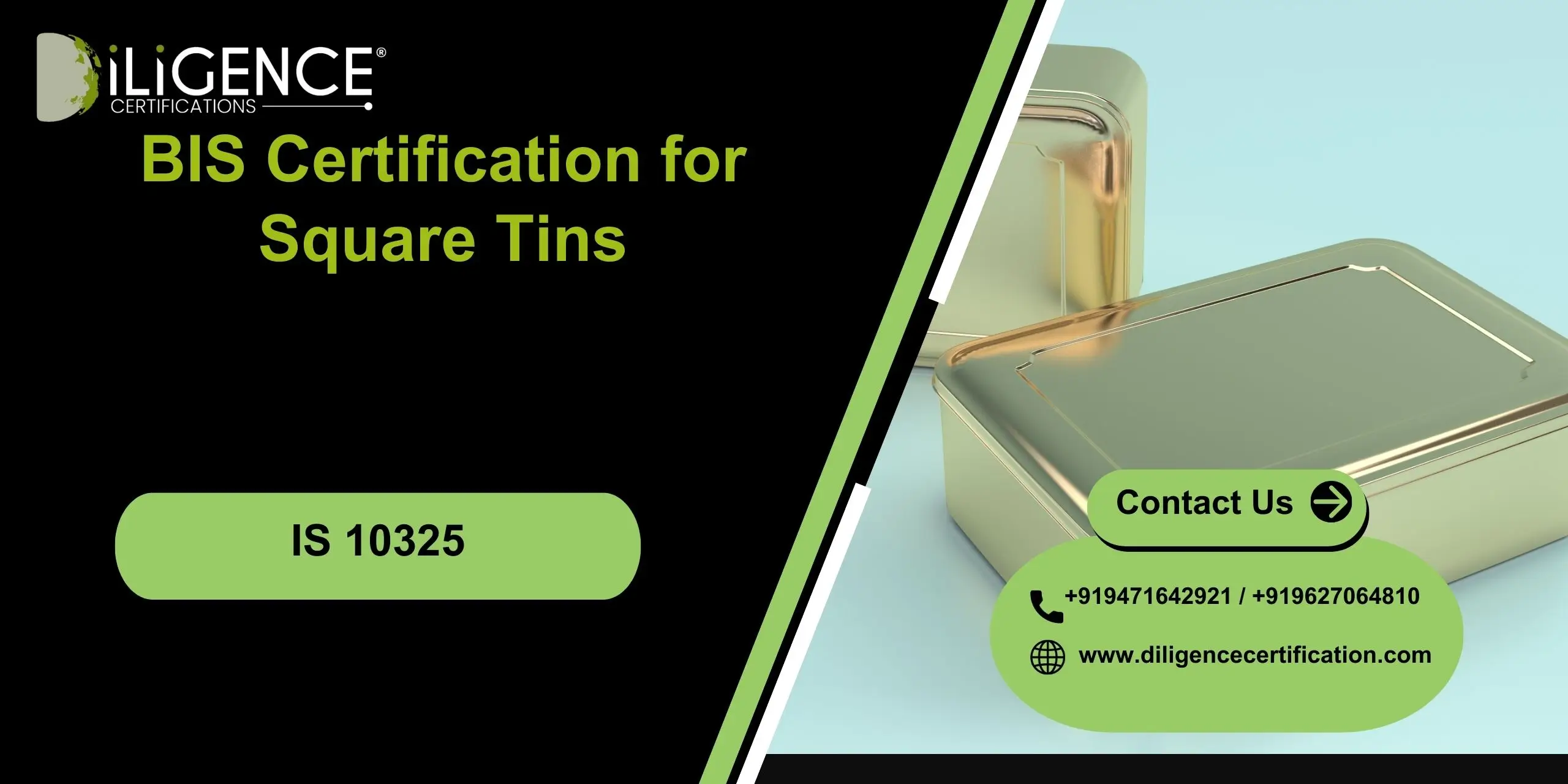 BIS Certification for Square Tins