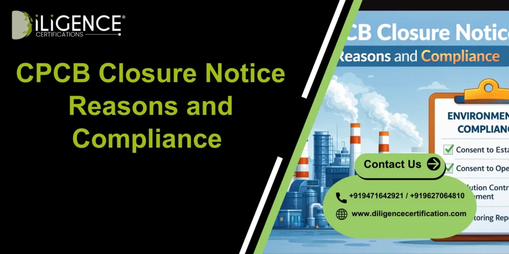 CPCB Closure Notice Reasons