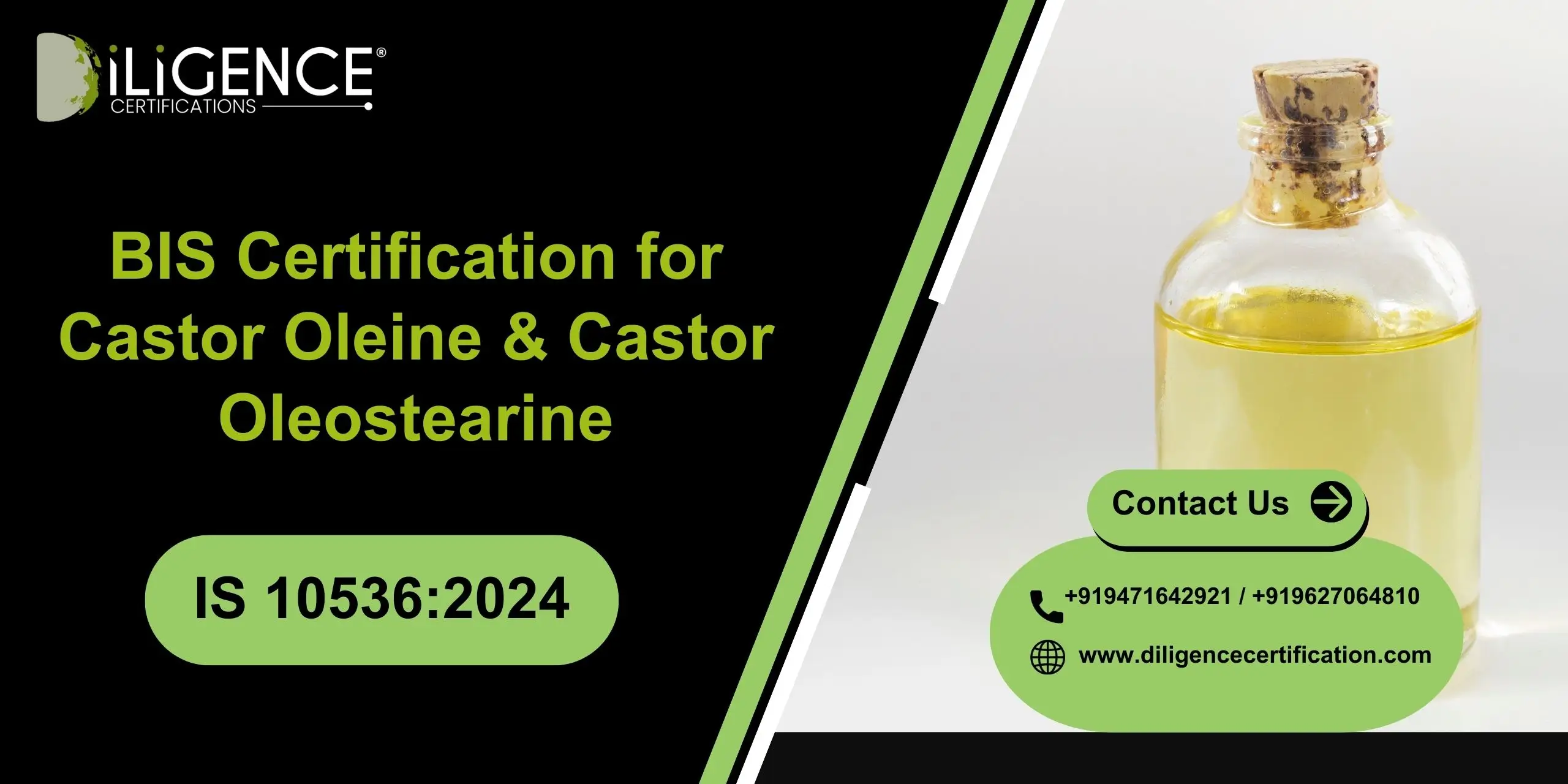 BIS Certification for Castor Oleine