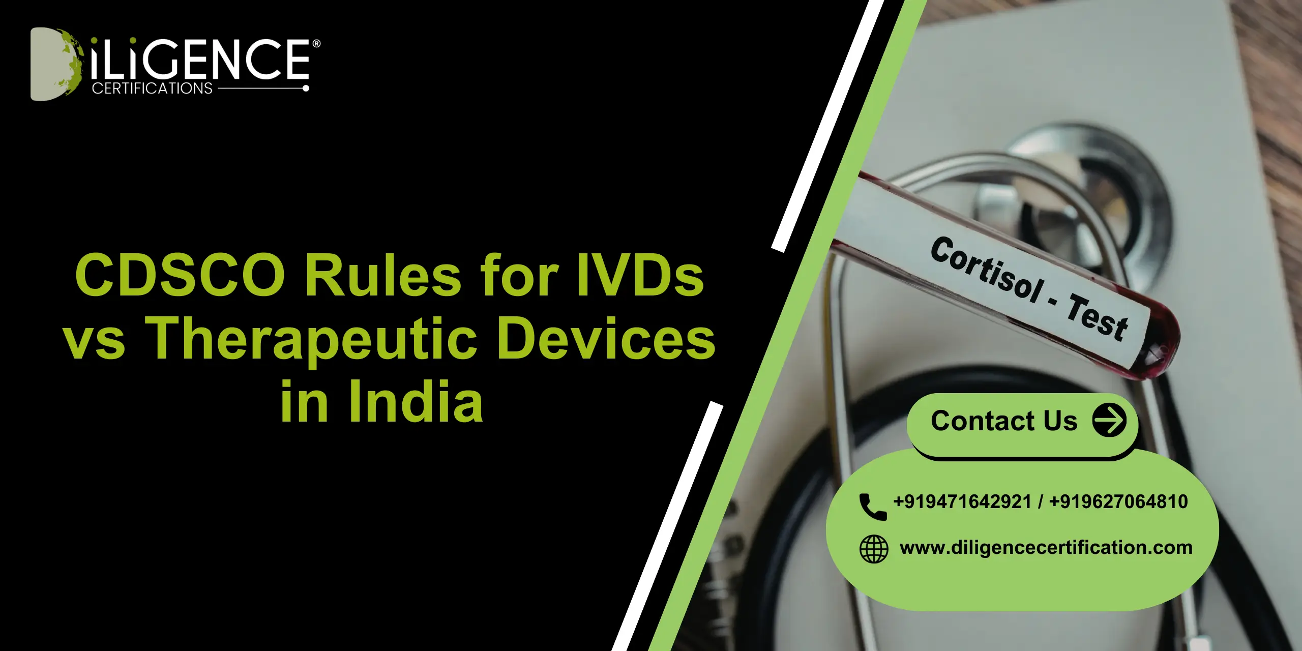 CDSCO Rules for IVDs vs Therapeutic
