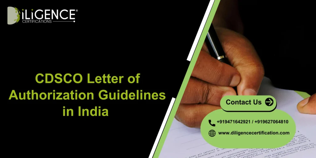 CDSCO Letter of Authorization