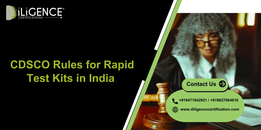 CDSCO Rules for Rapid Test Kits