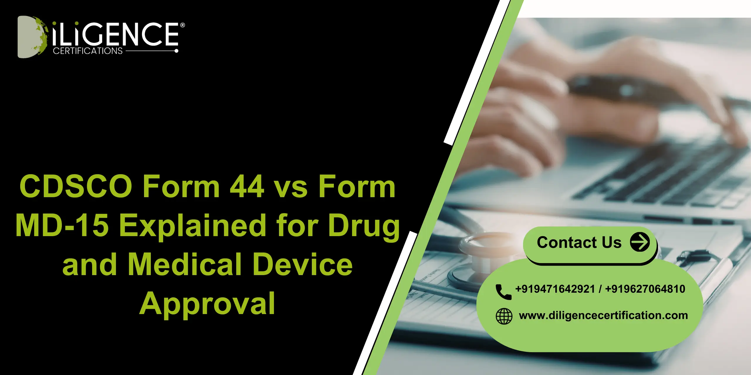 CDSCO Form 44 vs Form MD-15