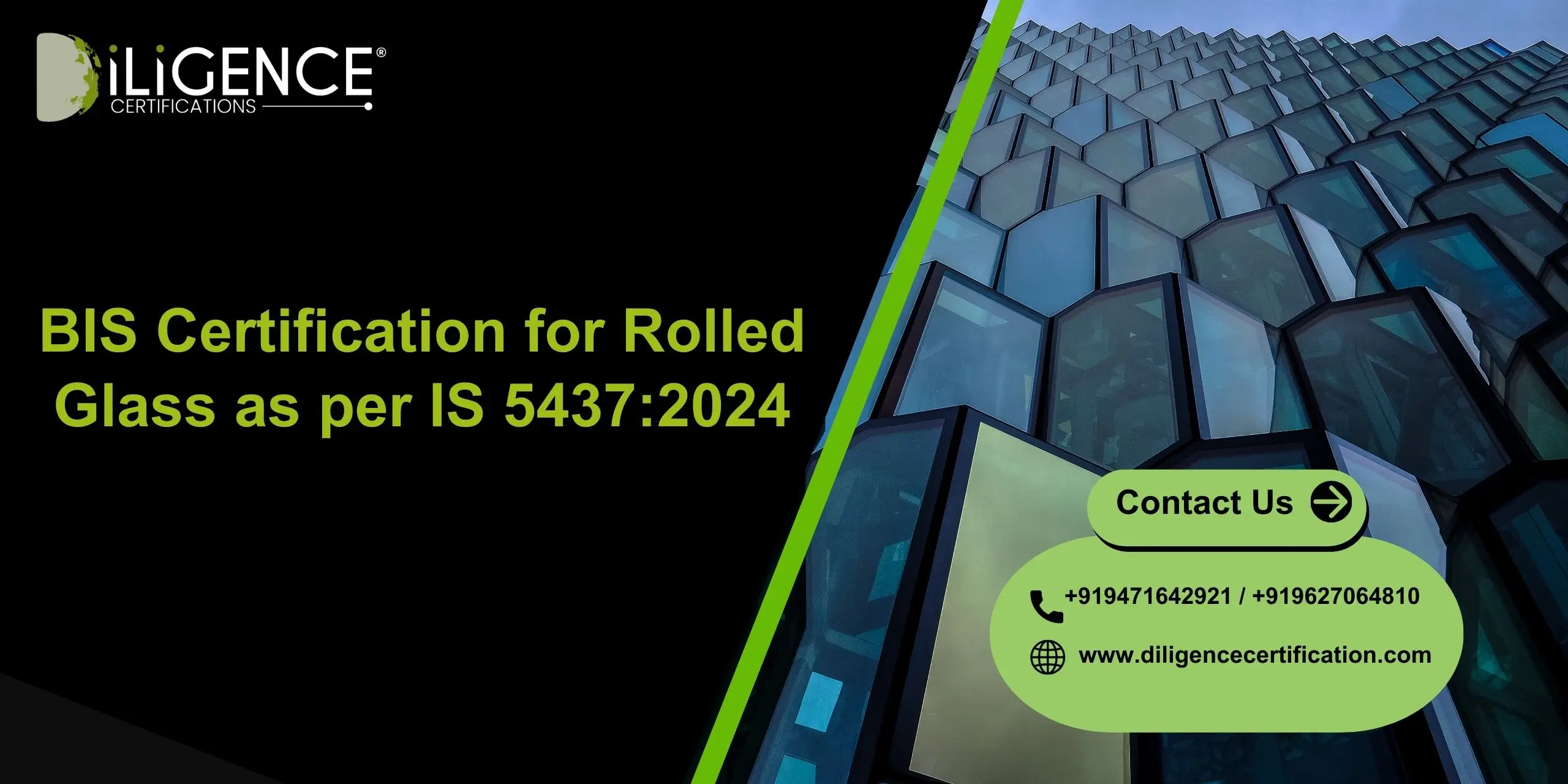 BIS Certification for Rolled Glass