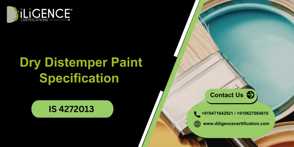 Dry Distemper Paint Specification – IS 4272013 