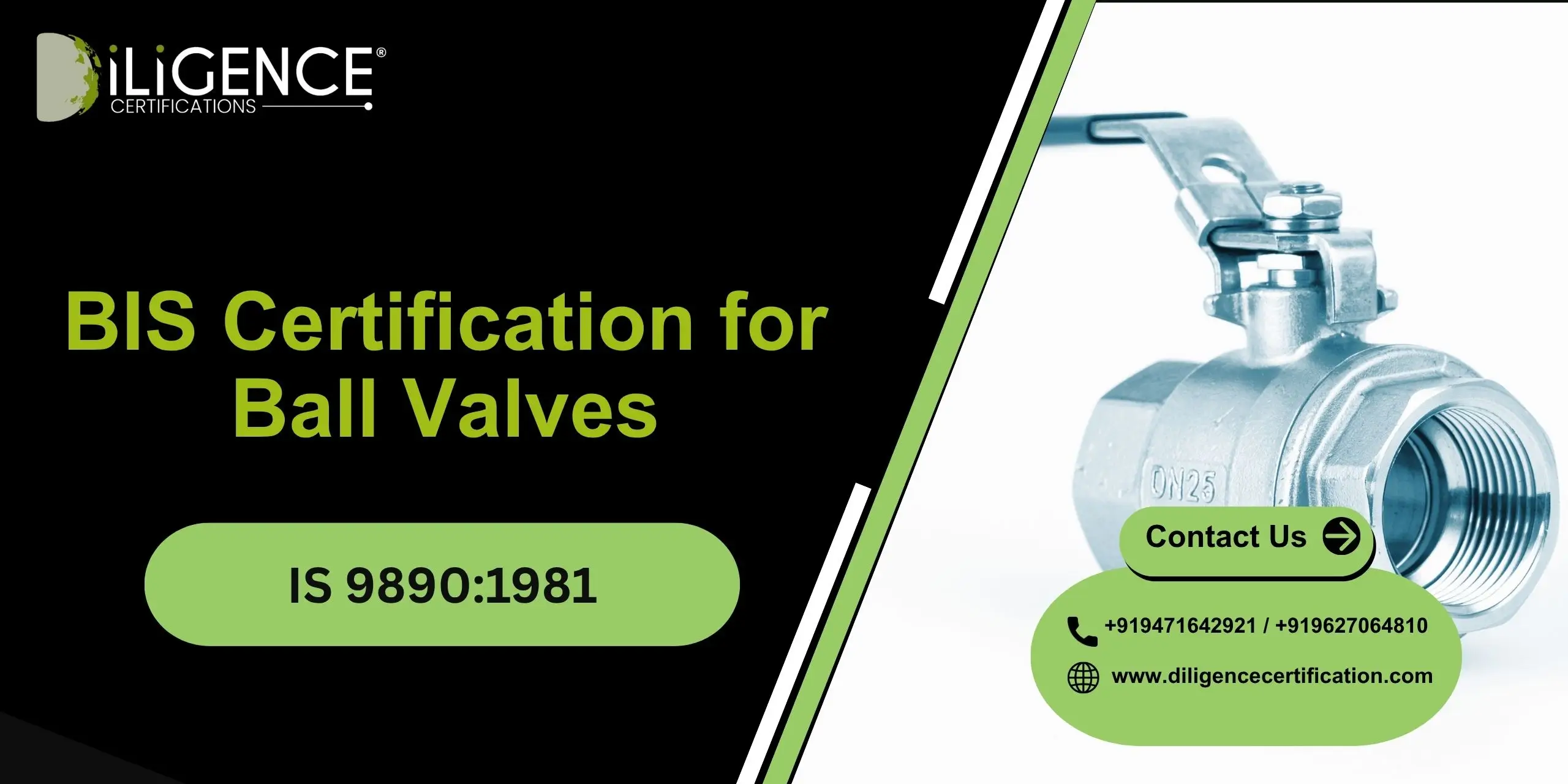 BIS Certification for Ball Valves