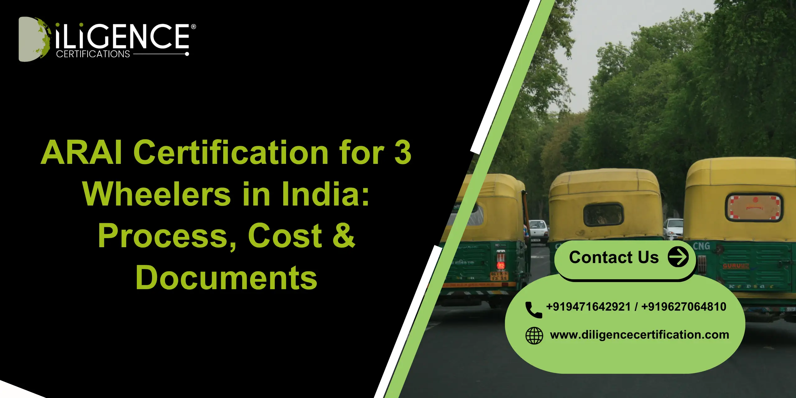 ARAI Certification for 3 Wheelers
